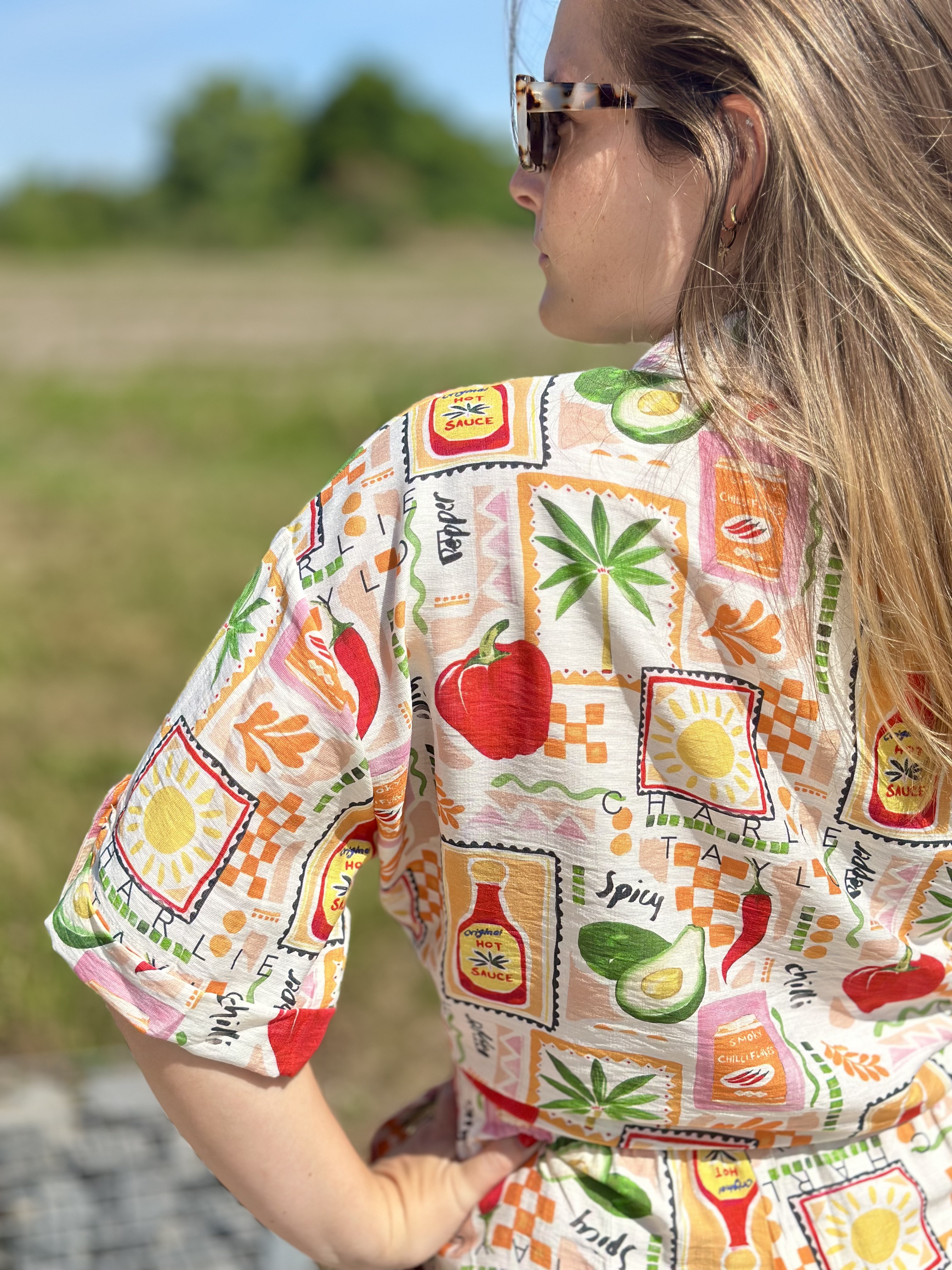 Chemise estivale colorée
