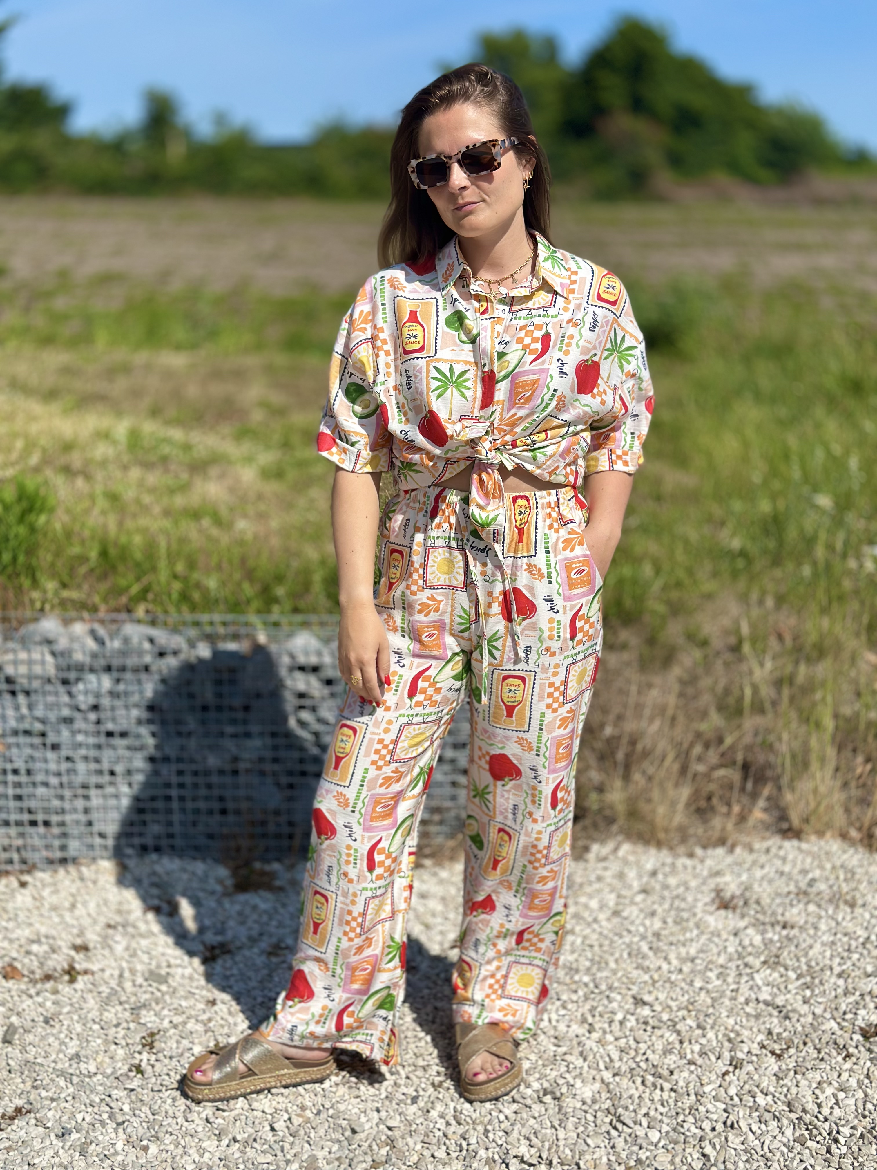Pantalon imprimé coloré
