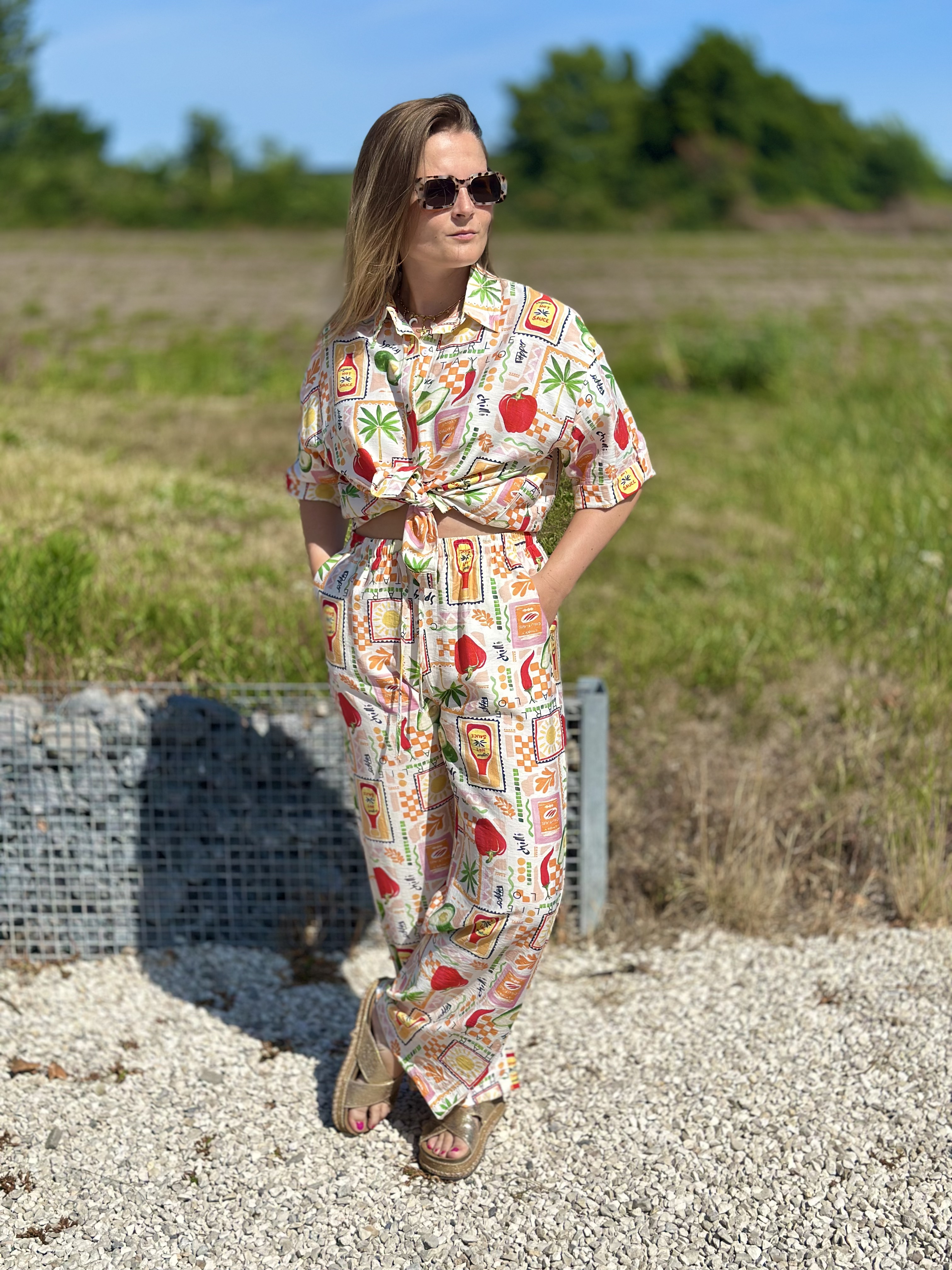 Pantalon imprimé coloré