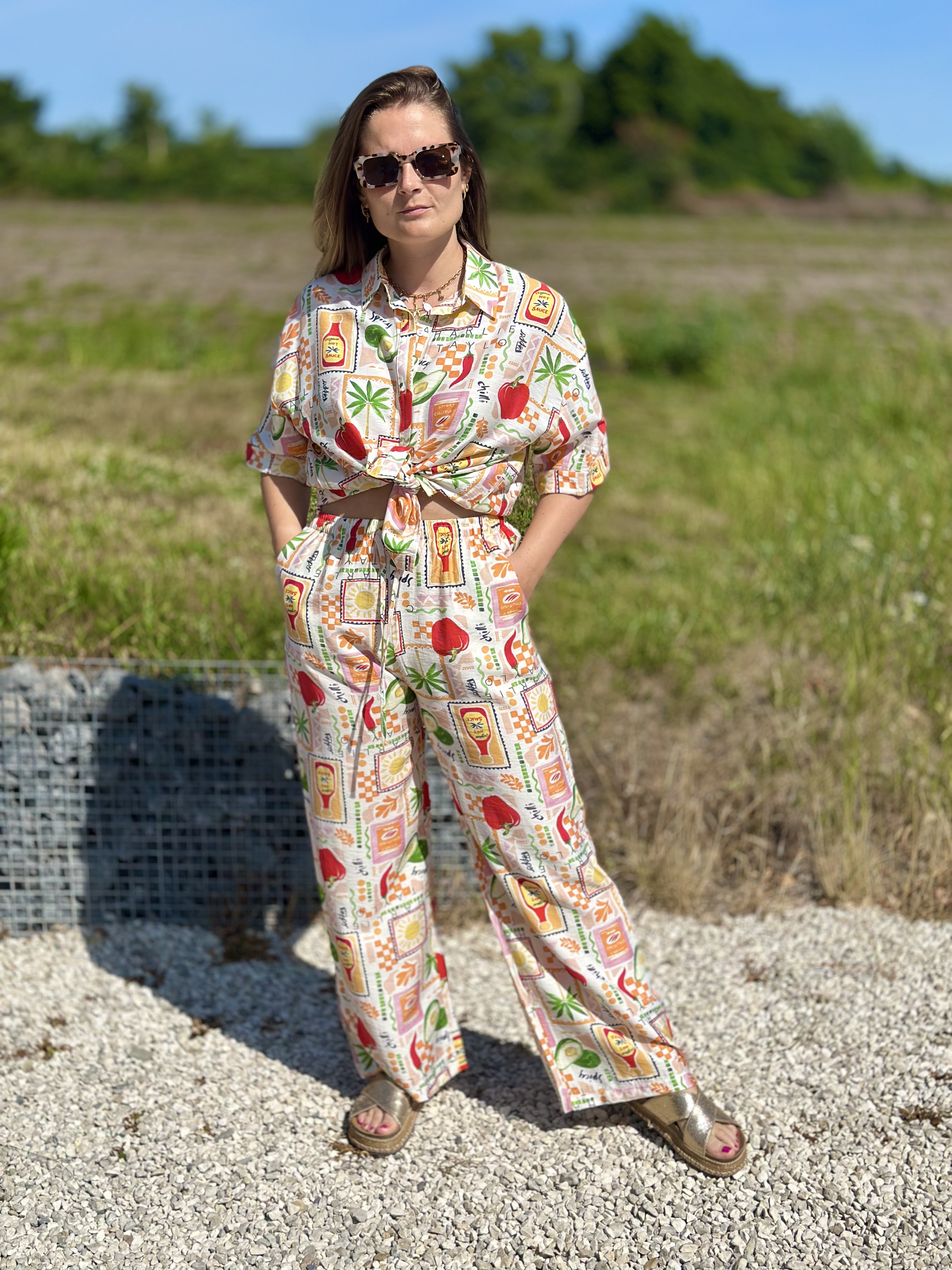 Pantalon imprimé coloré