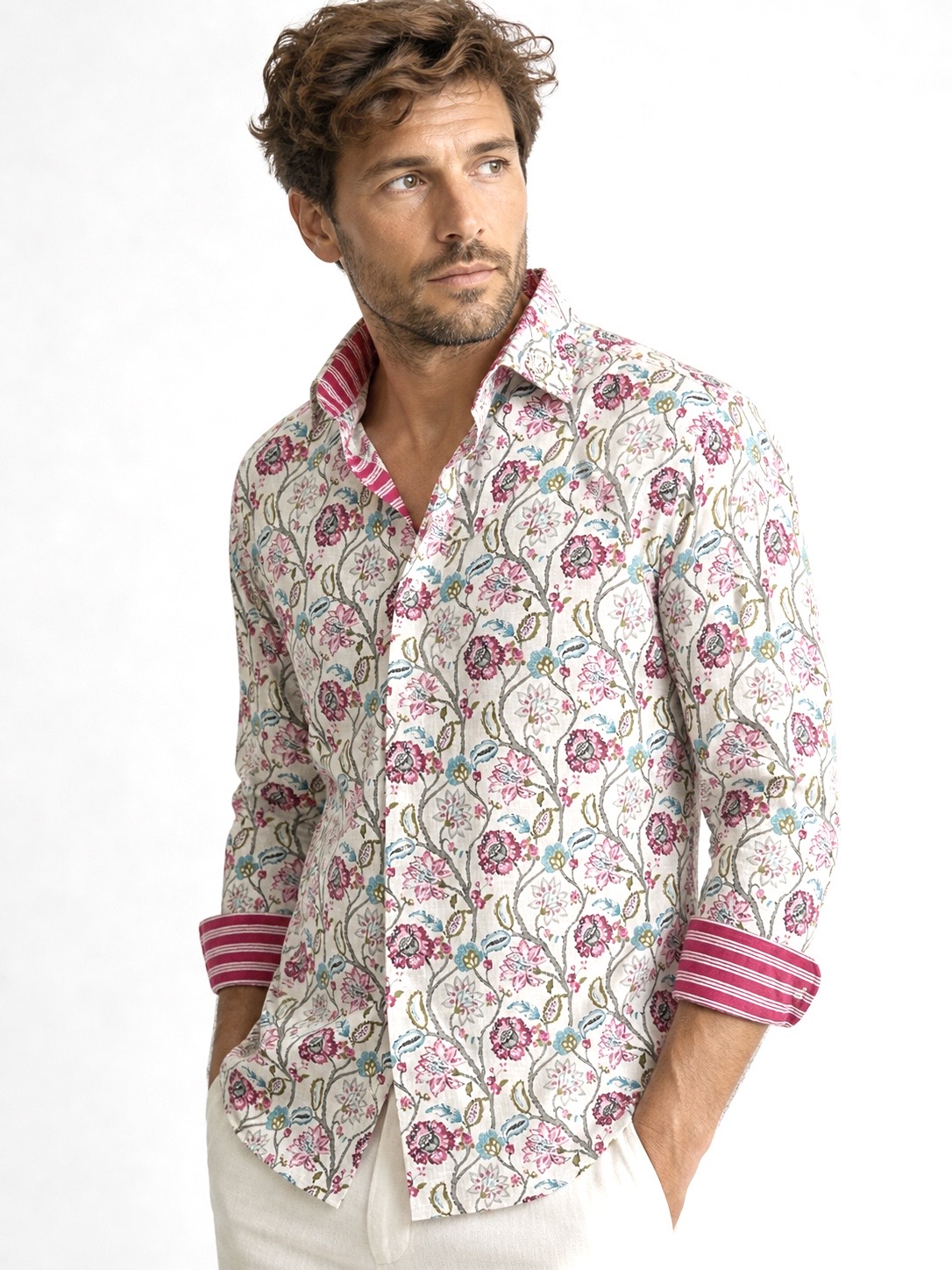 Chemise florale homme, Slim fit