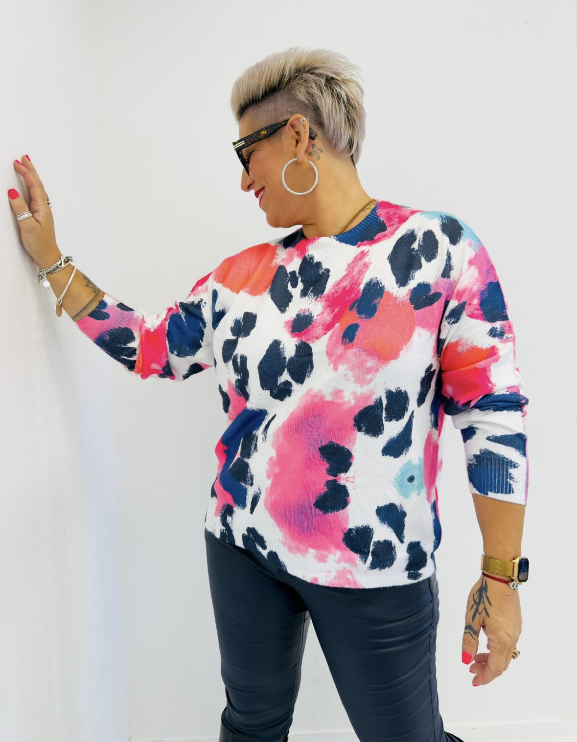 Pull imprimé artistique GT