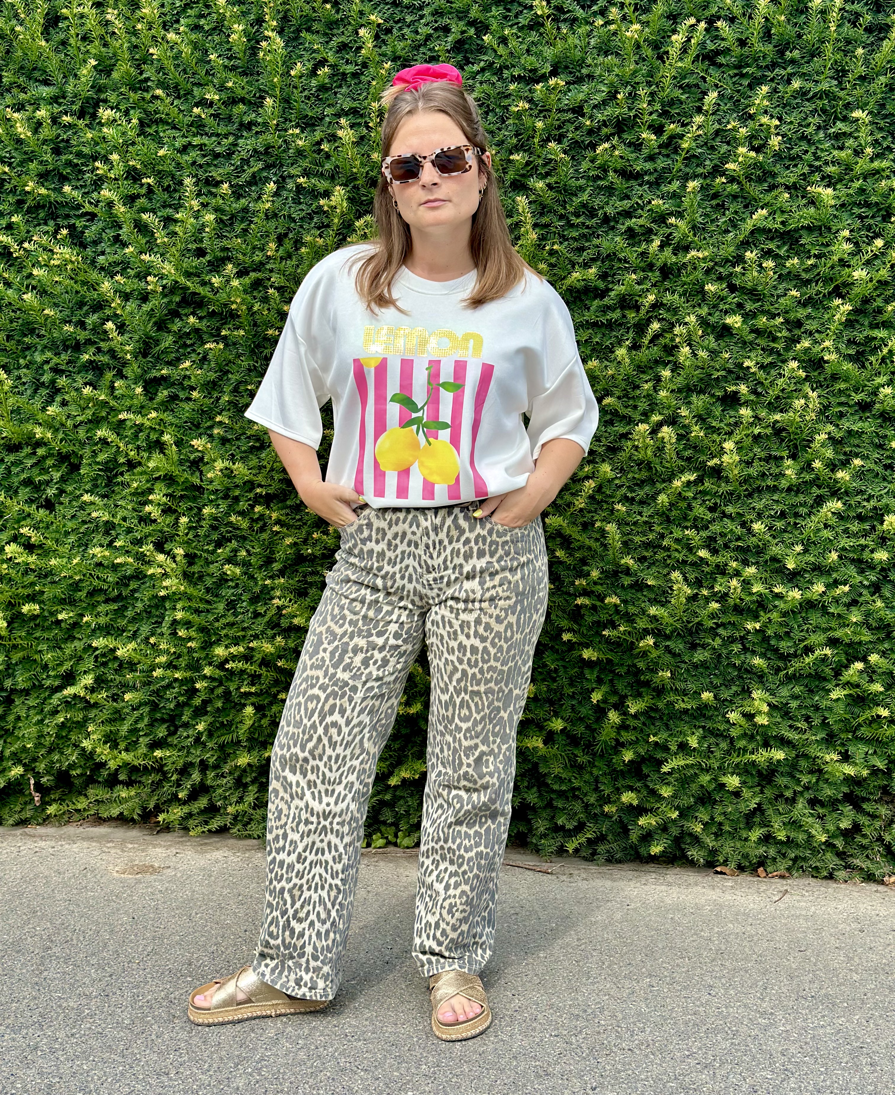 Pantalon imprimé léopard