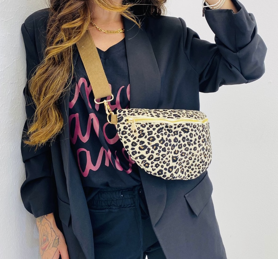 Sac banane léopard