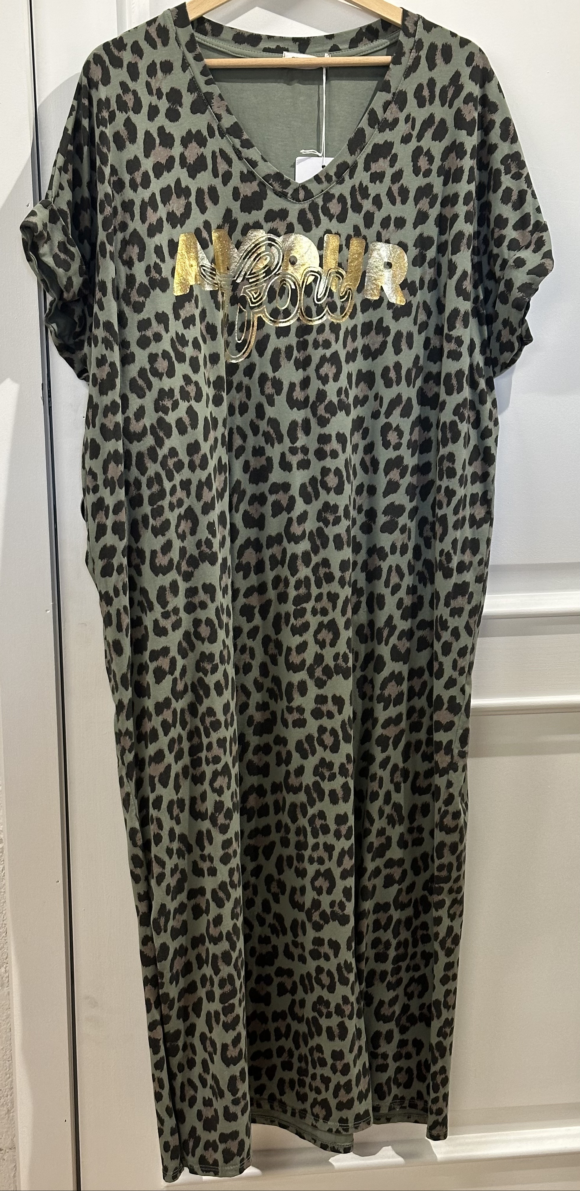 Robe longue léopard GT