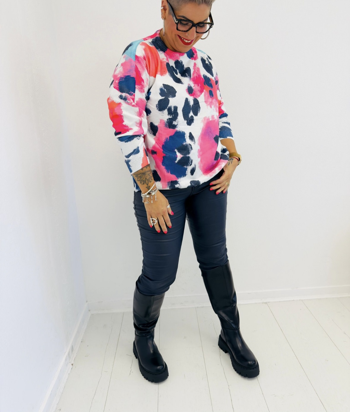 Pull imprimé artistique GT