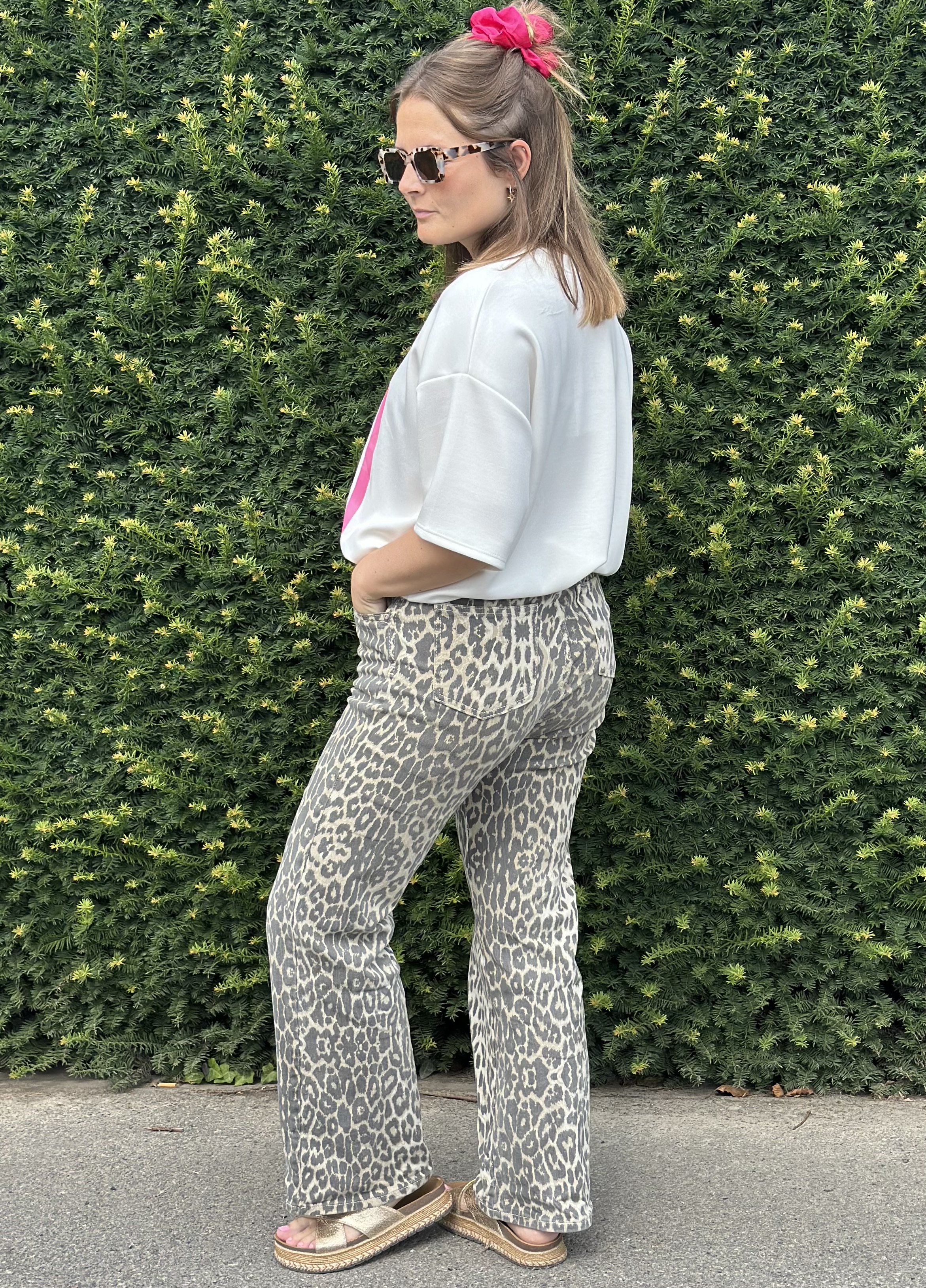 Pantalon imprimé léopard