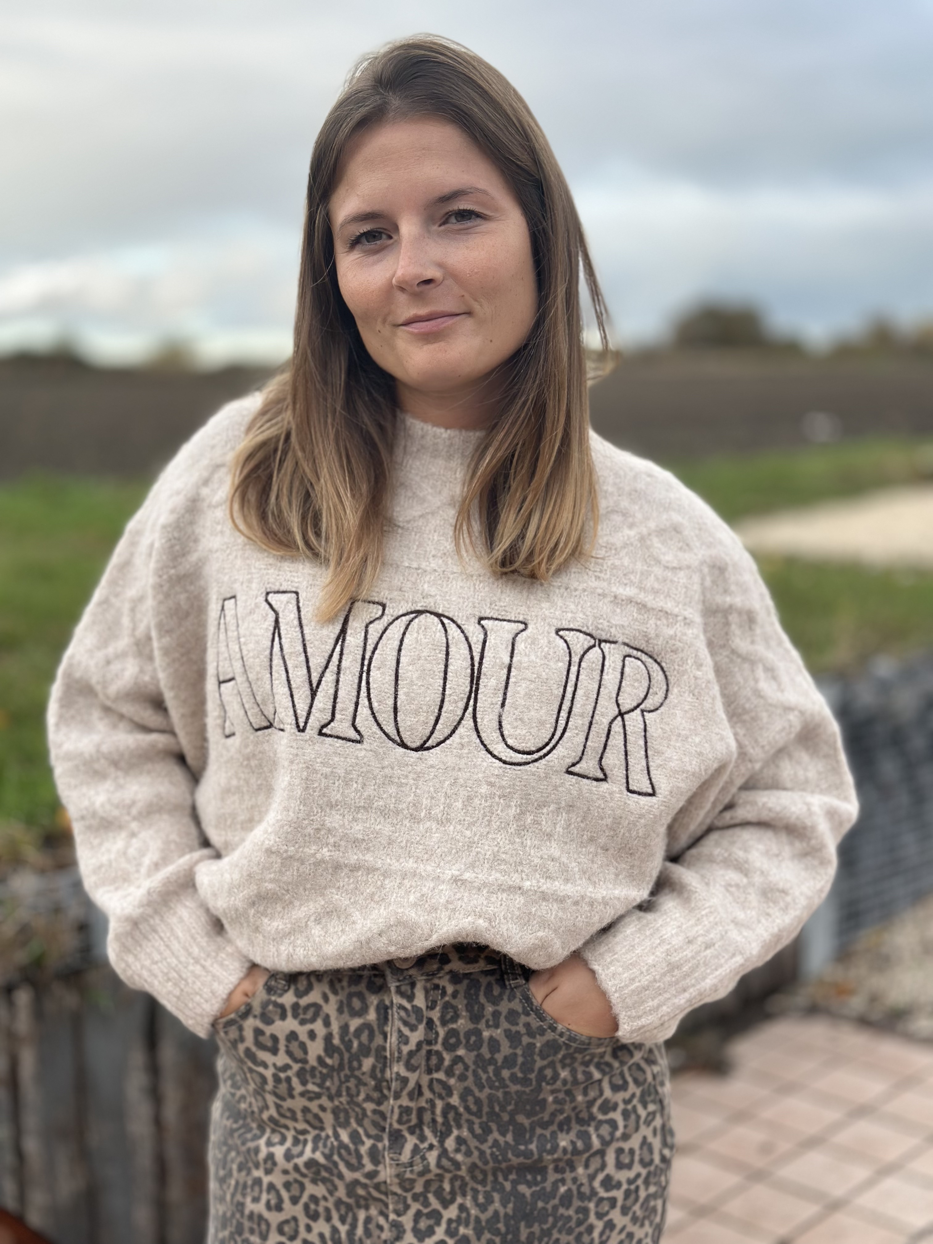 Pull en laine 'AMOUR'