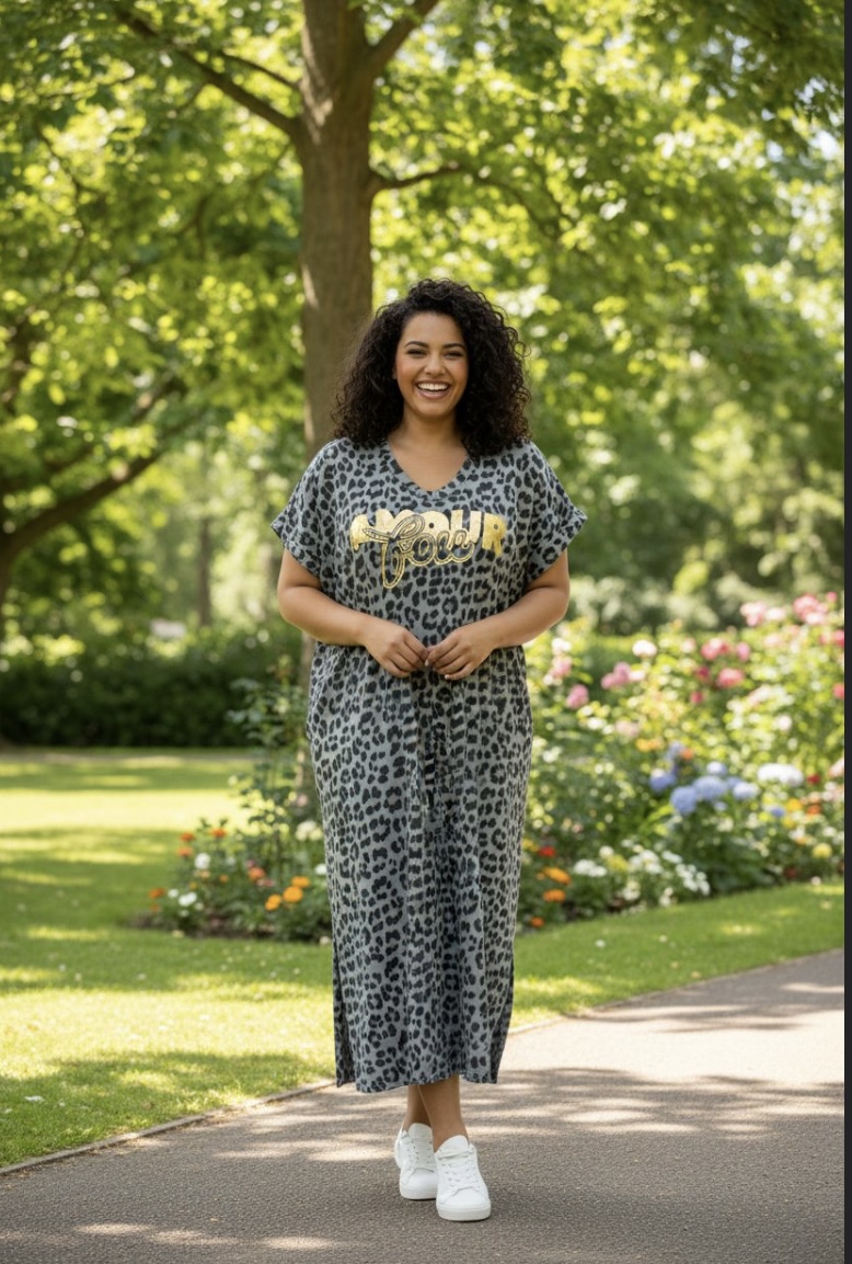 Robe longue léopard GT
