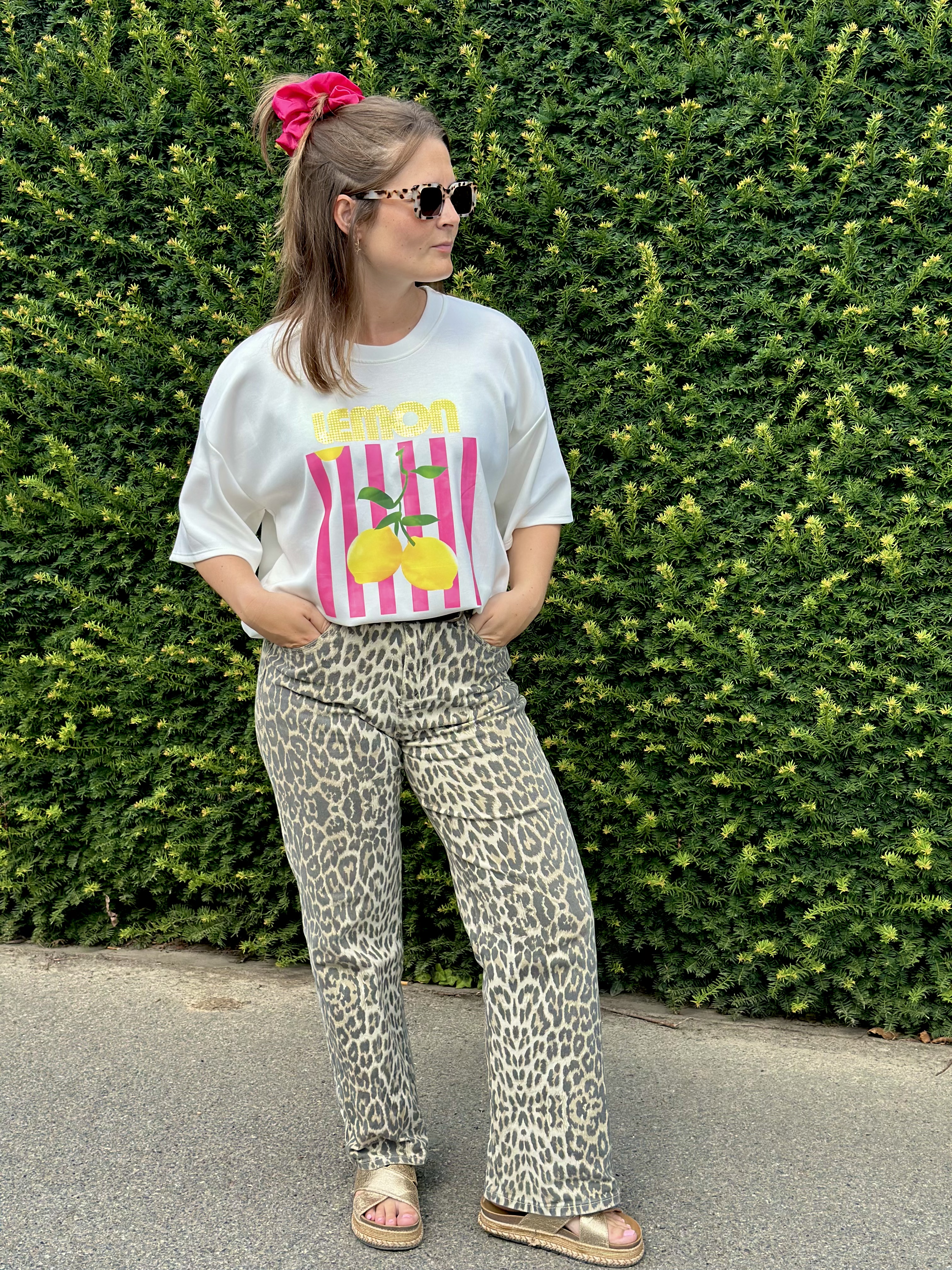 Pantalon imprimé léopard