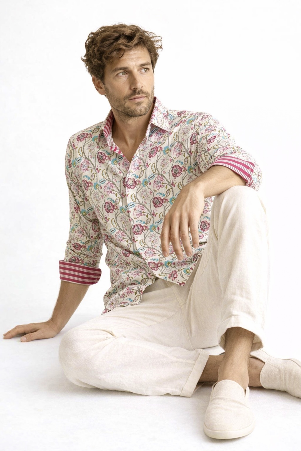 Chemise florale homme, Slim fit