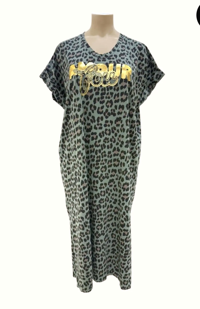 Robe longue léopard GT