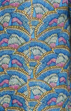 Chemise imprimée bleu, Slim fit