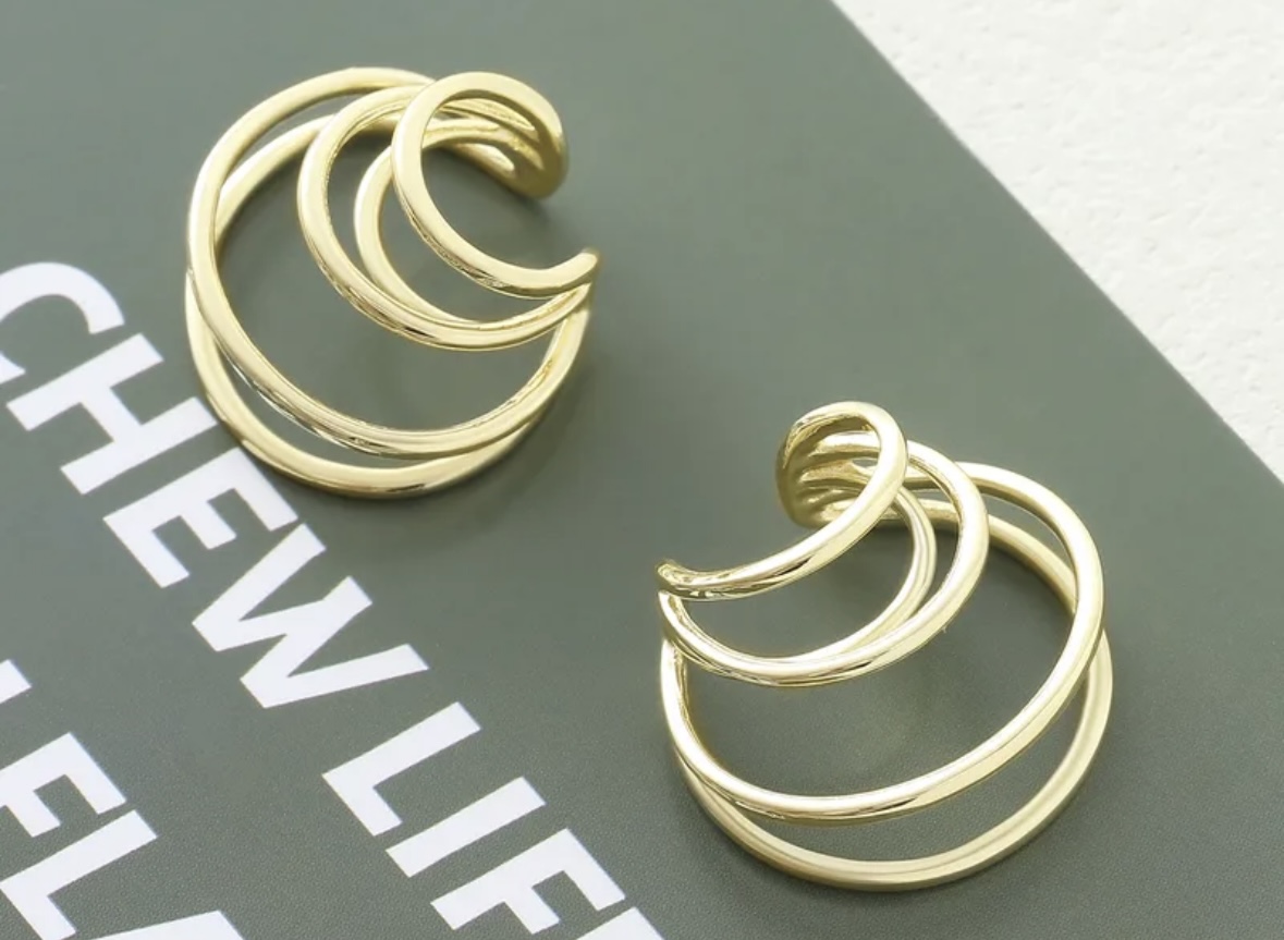 Boucles d'oreilles créoles dorées