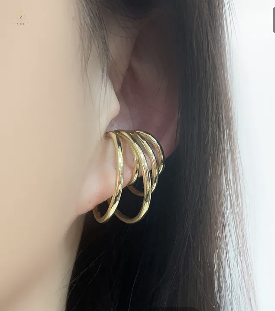 Boucles d'oreilles créoles dorées