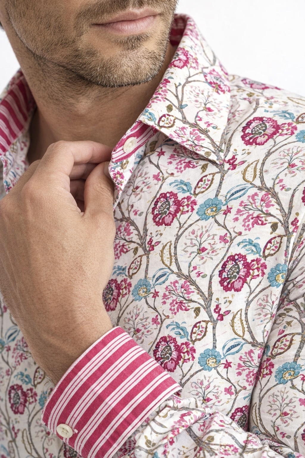 Chemise florale homme, Slim fit