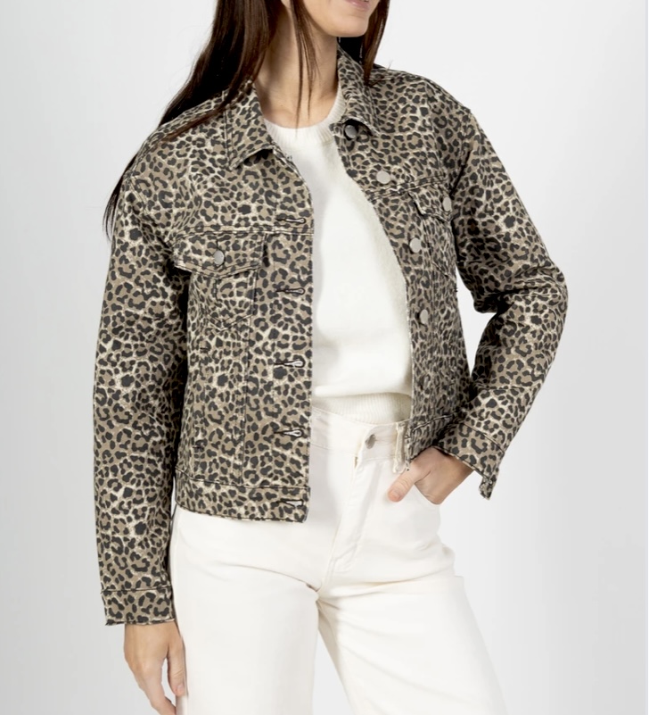 Veste léopard tendance
