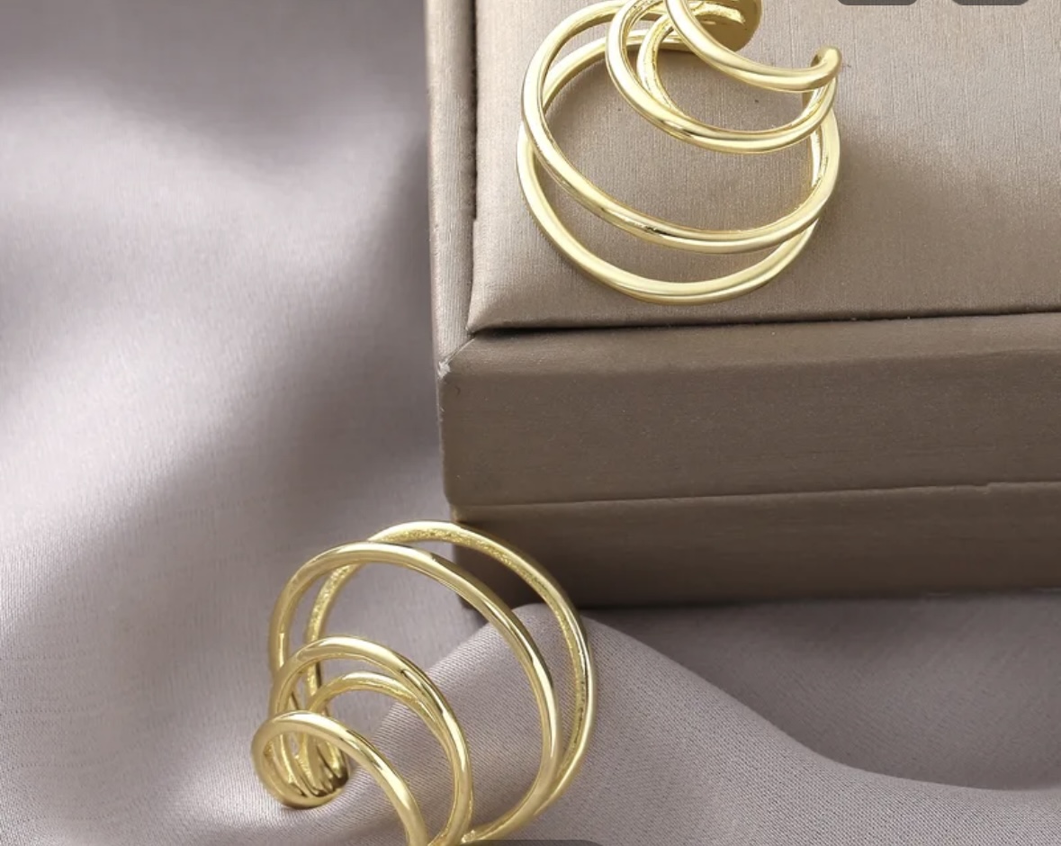 Boucles d'oreilles créoles dorées