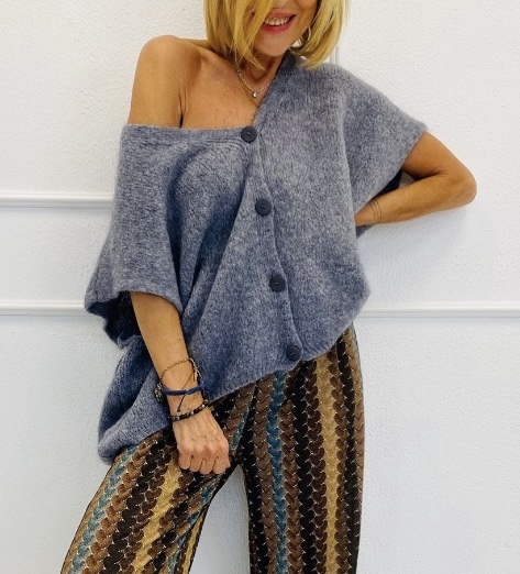Pull oversize gris 'CIAO', Izzy