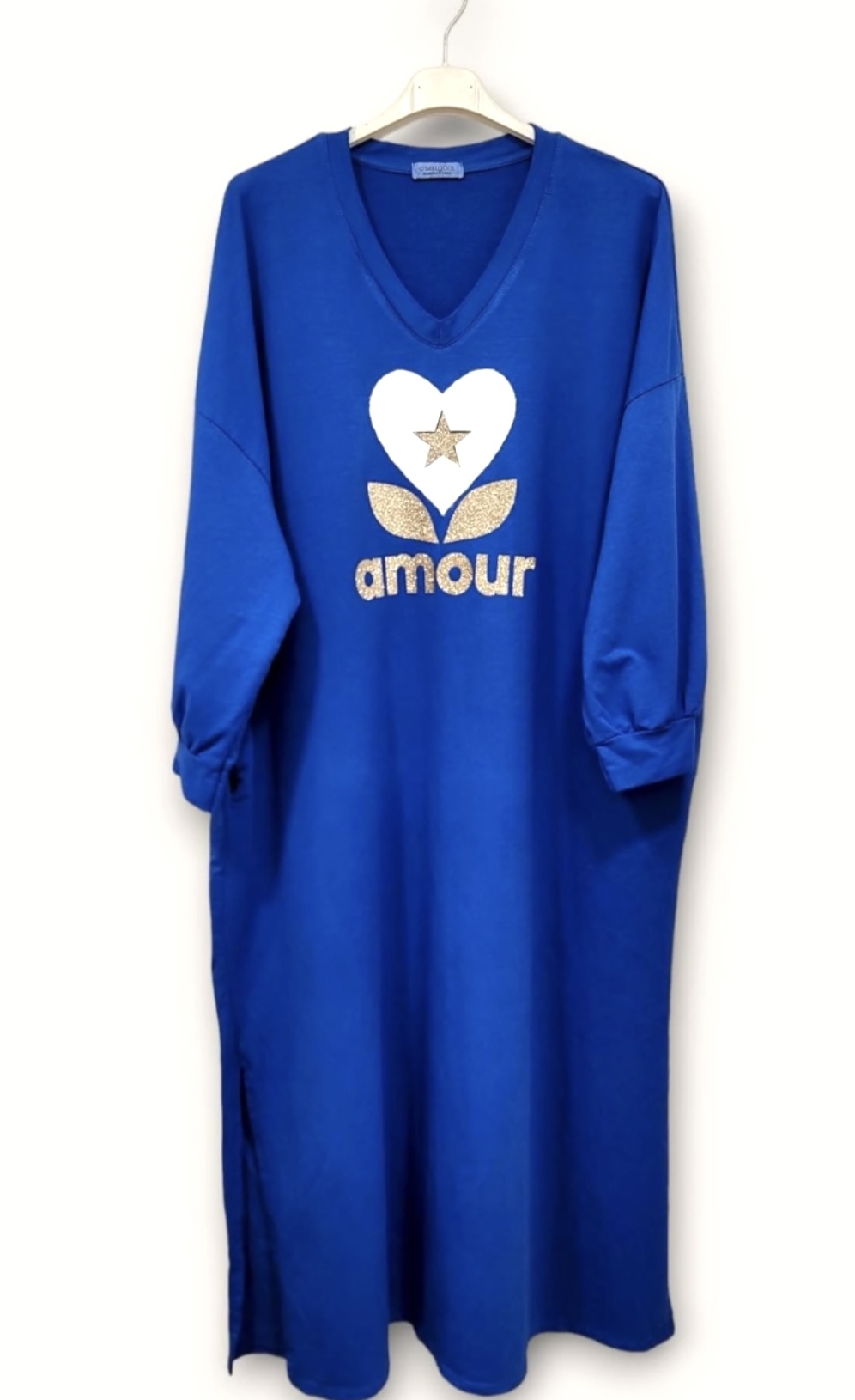Robe longue bleue 'Amour', GT