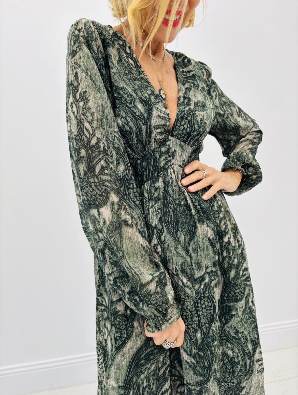 Robe longue imprimée