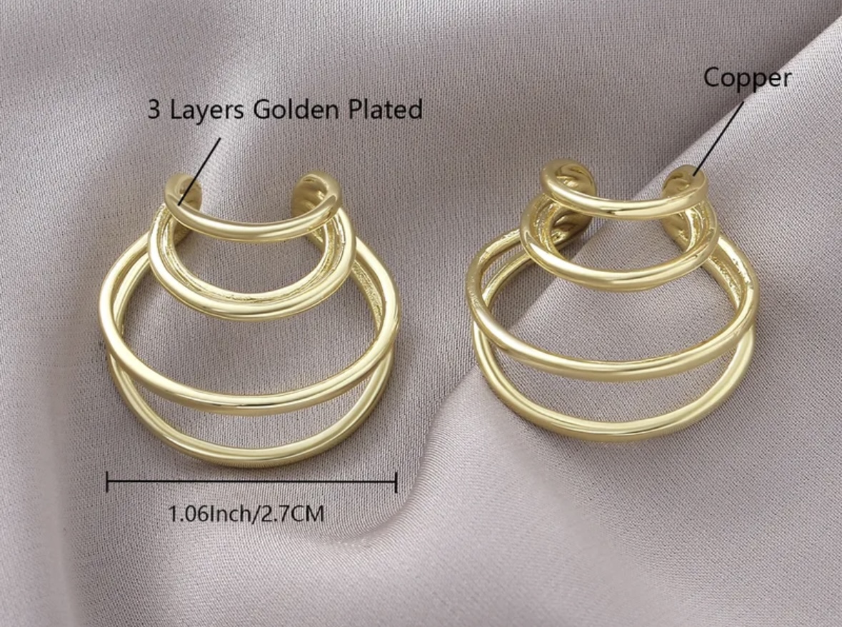 Boucles d'oreilles créoles dorées