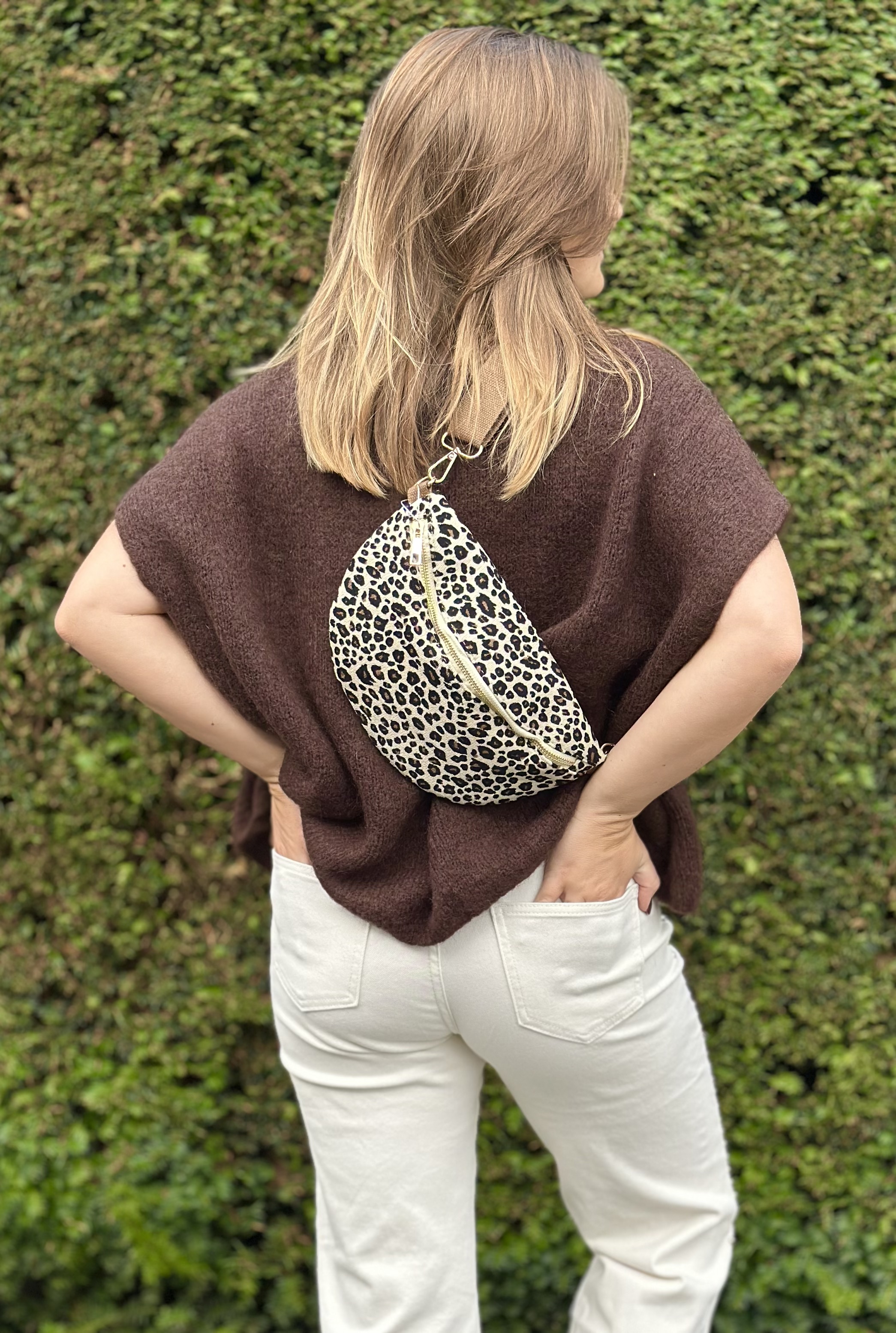 Gilet bijoux marron, Farfalla