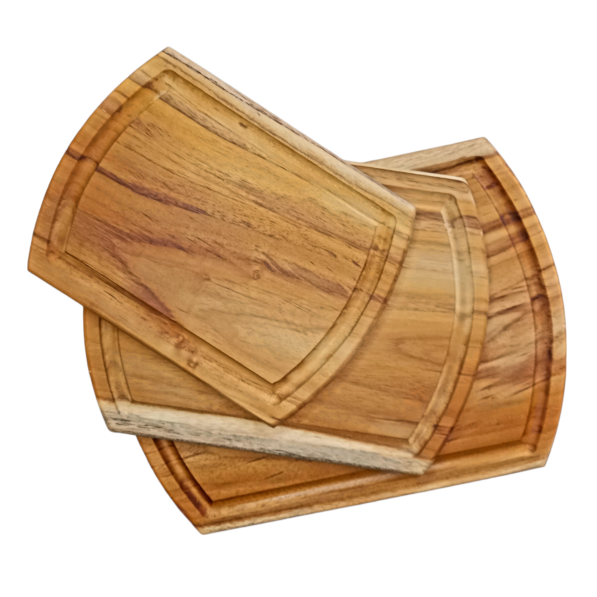 Set de Tablas para Asado cocina en Madera Teca