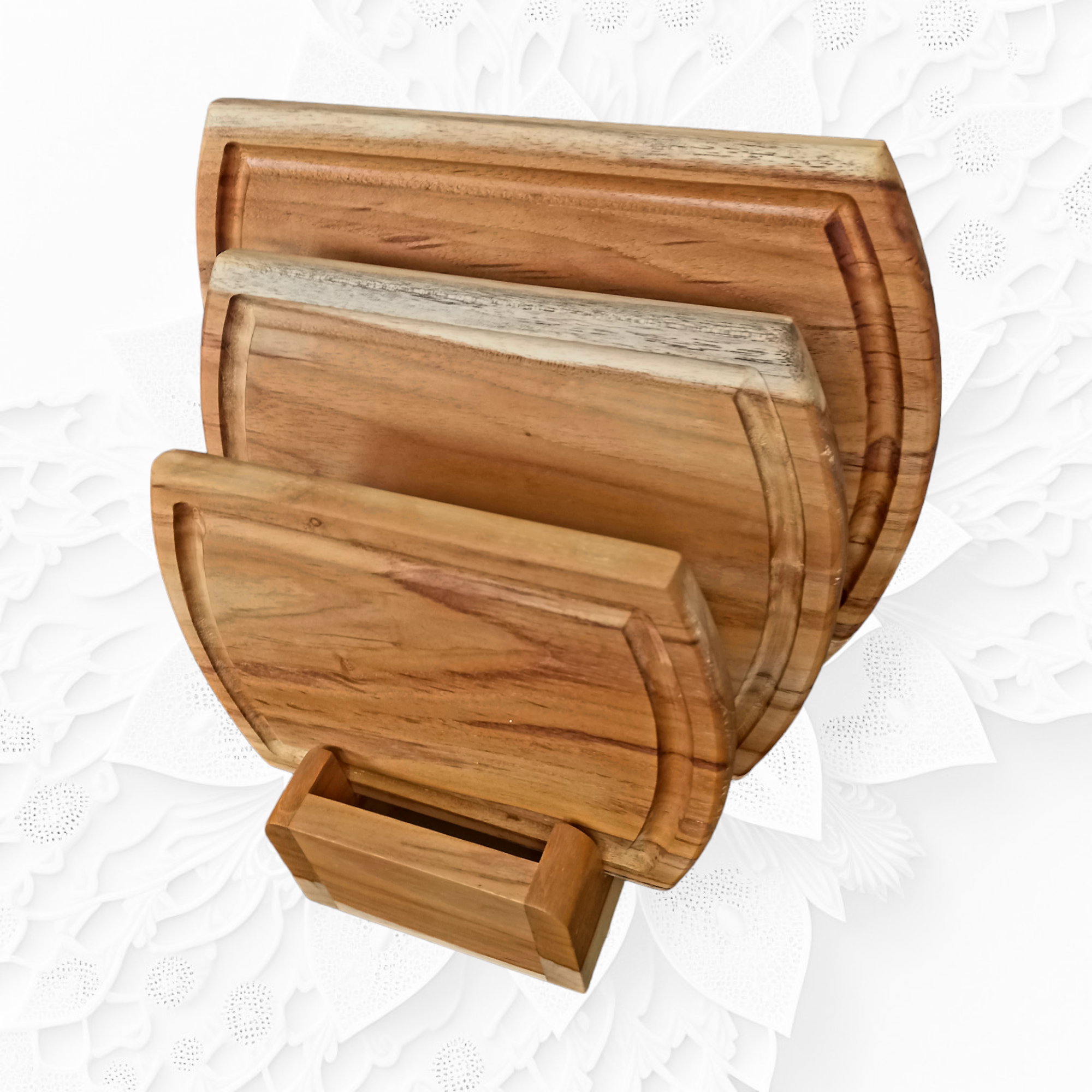 Set de Tablas para Asado cocina en Madera Teca