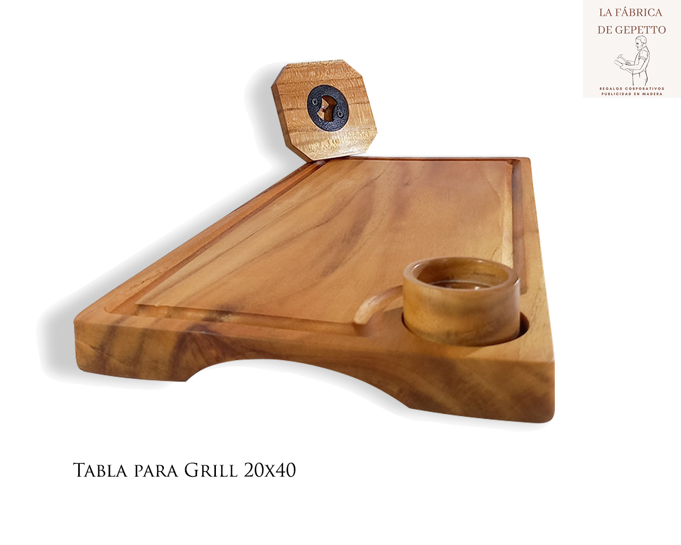 Set Tabla Teca Cocina Asados 40 x 20