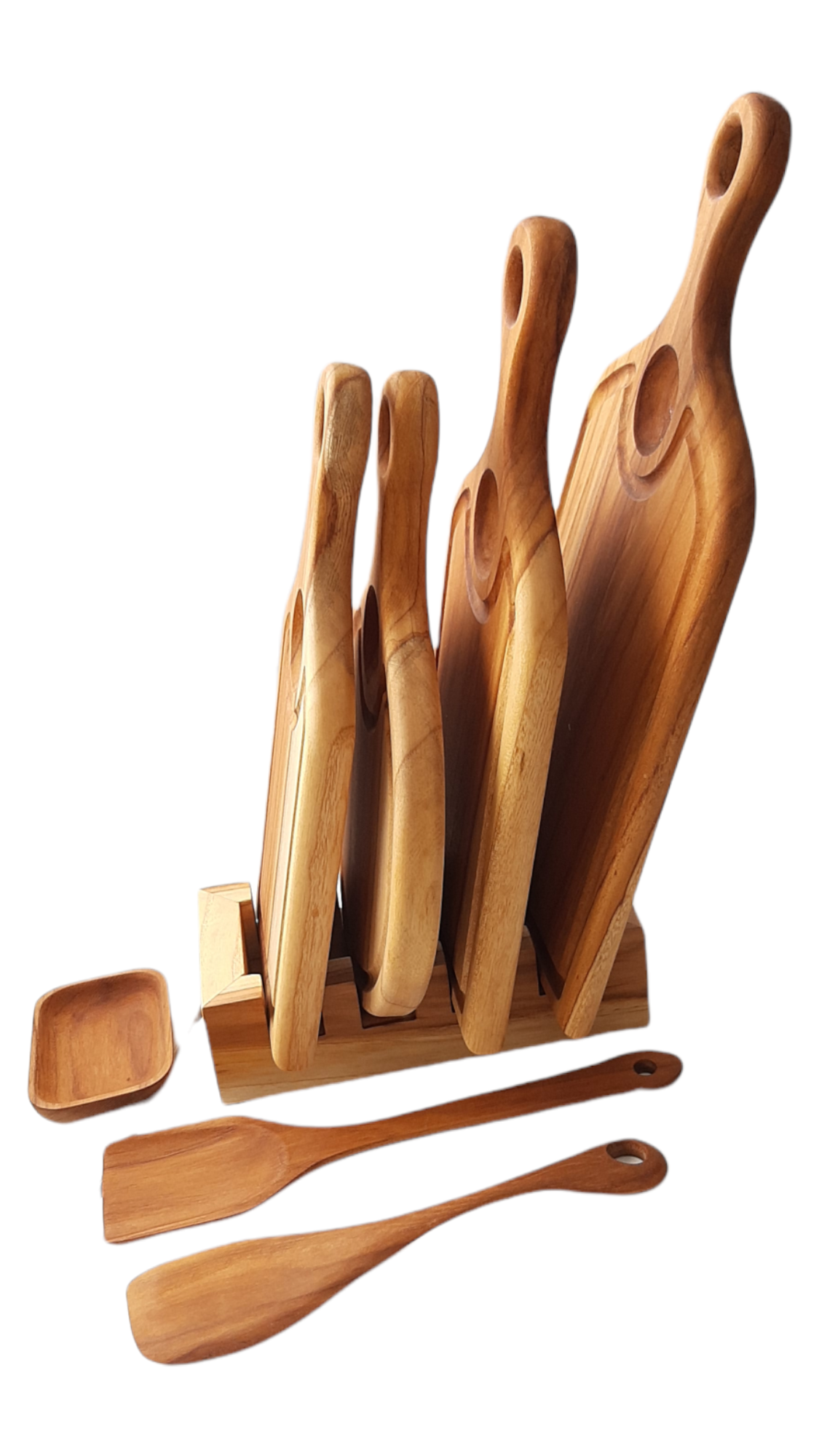 Set Tablas de Teca para Cocina 8 piezas