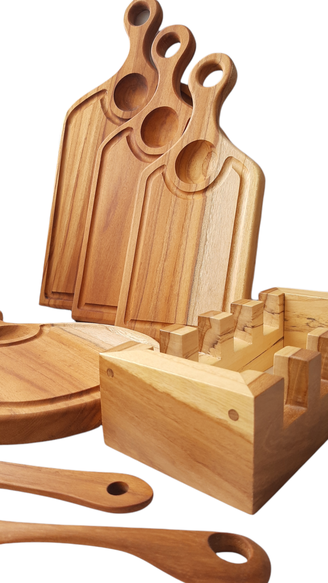 Set Tablas de Teca para Cocina 8 piezas