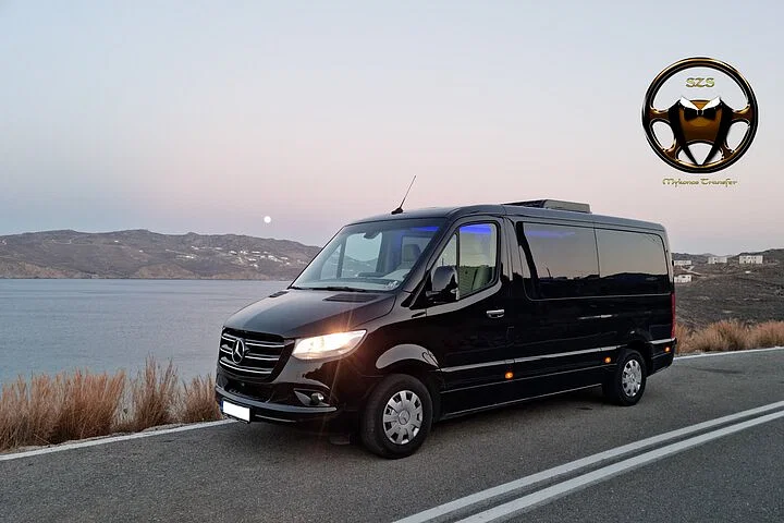 Private 4 hours Mykonos Island tour by Luxury Minibus 9-11 passengers