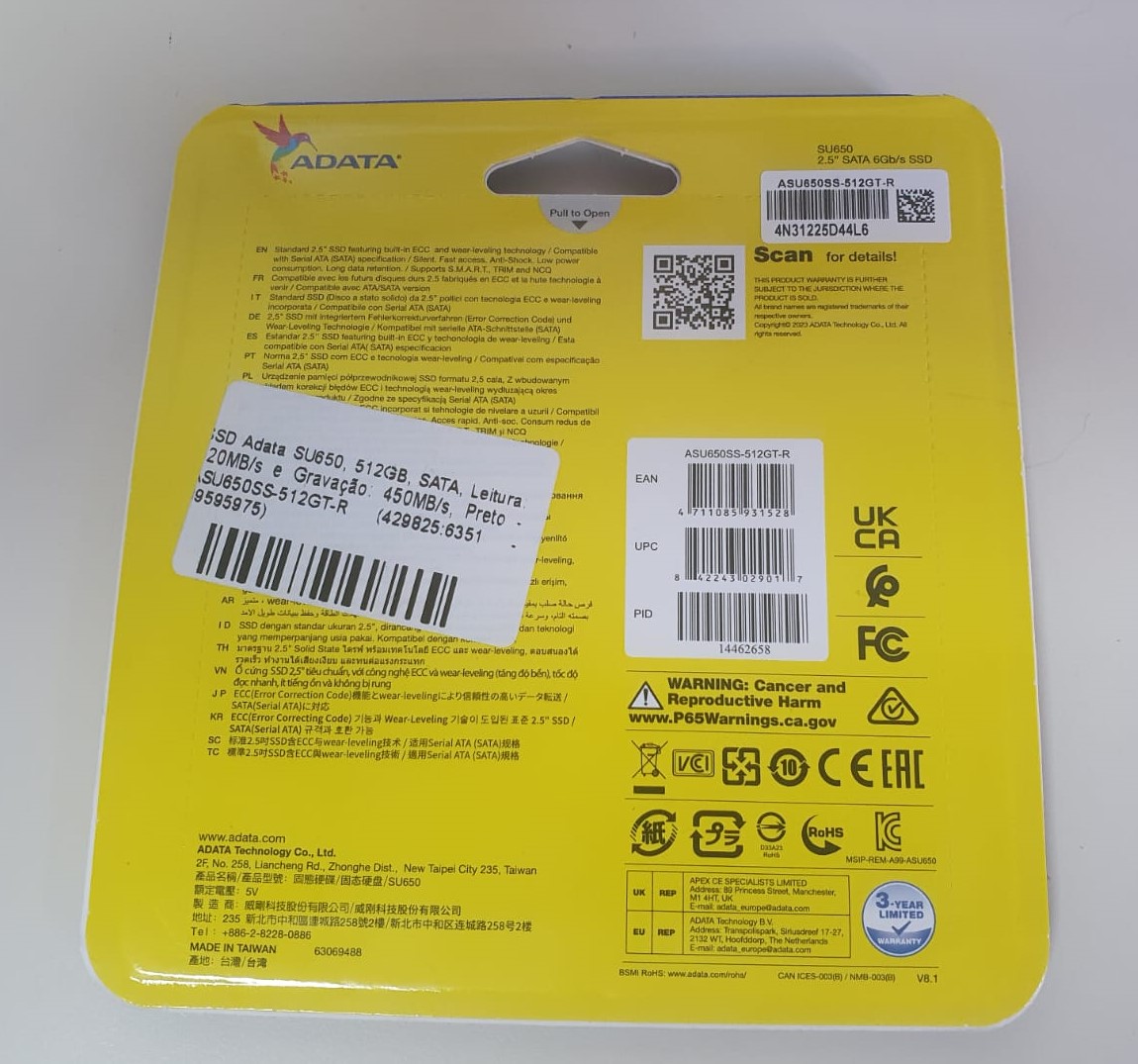 SSD Adata 512 GB