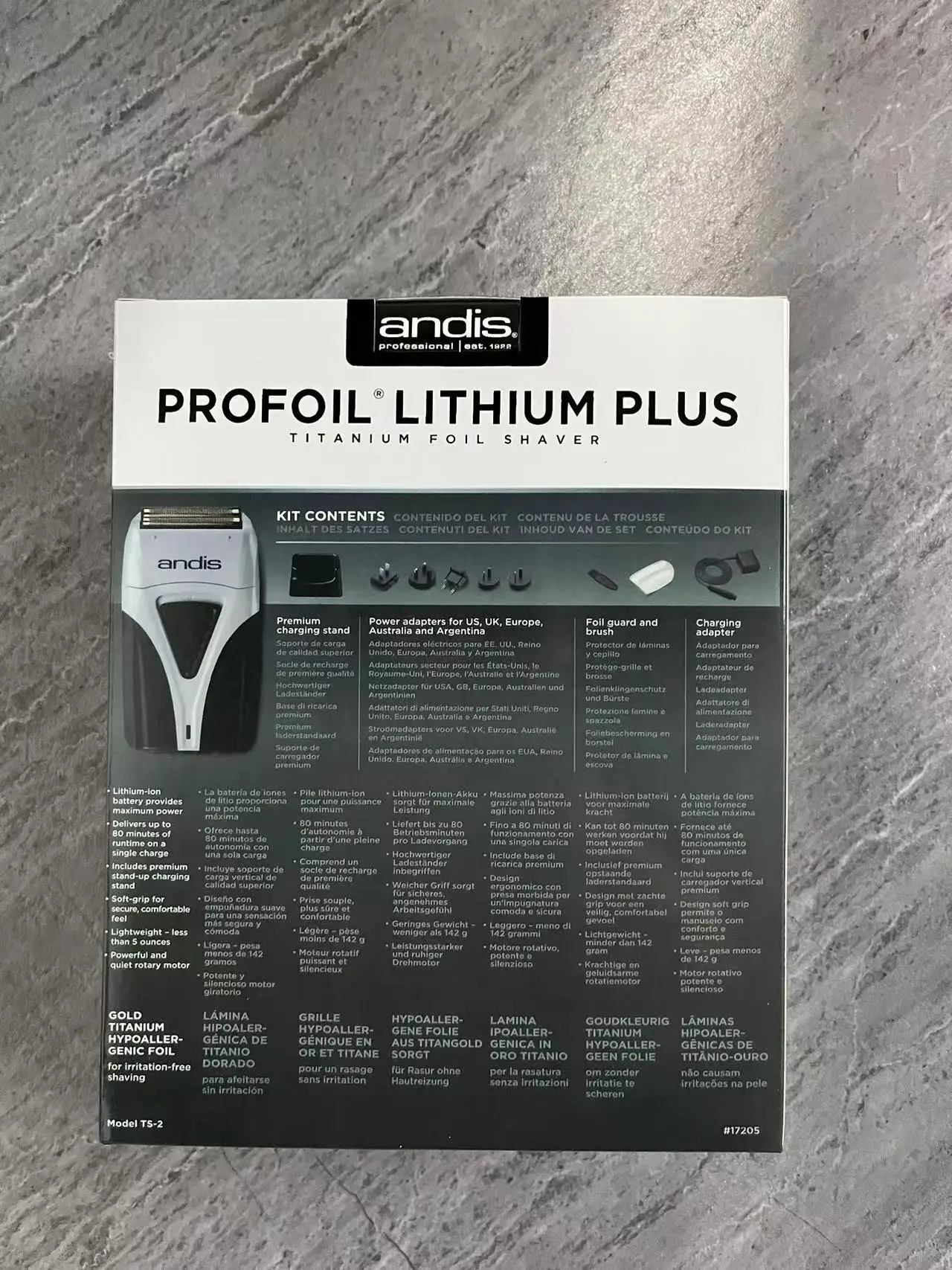 Barbeador elétrico Andis Pro Lithium Plus