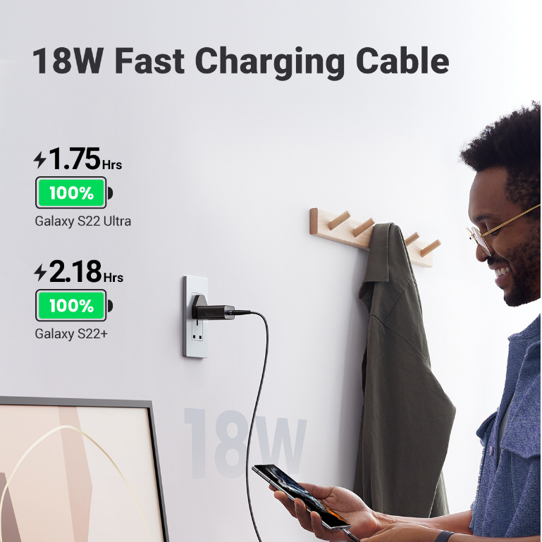 Cabo De Carregamento Tipo C 3A Para Xiaomi redmi