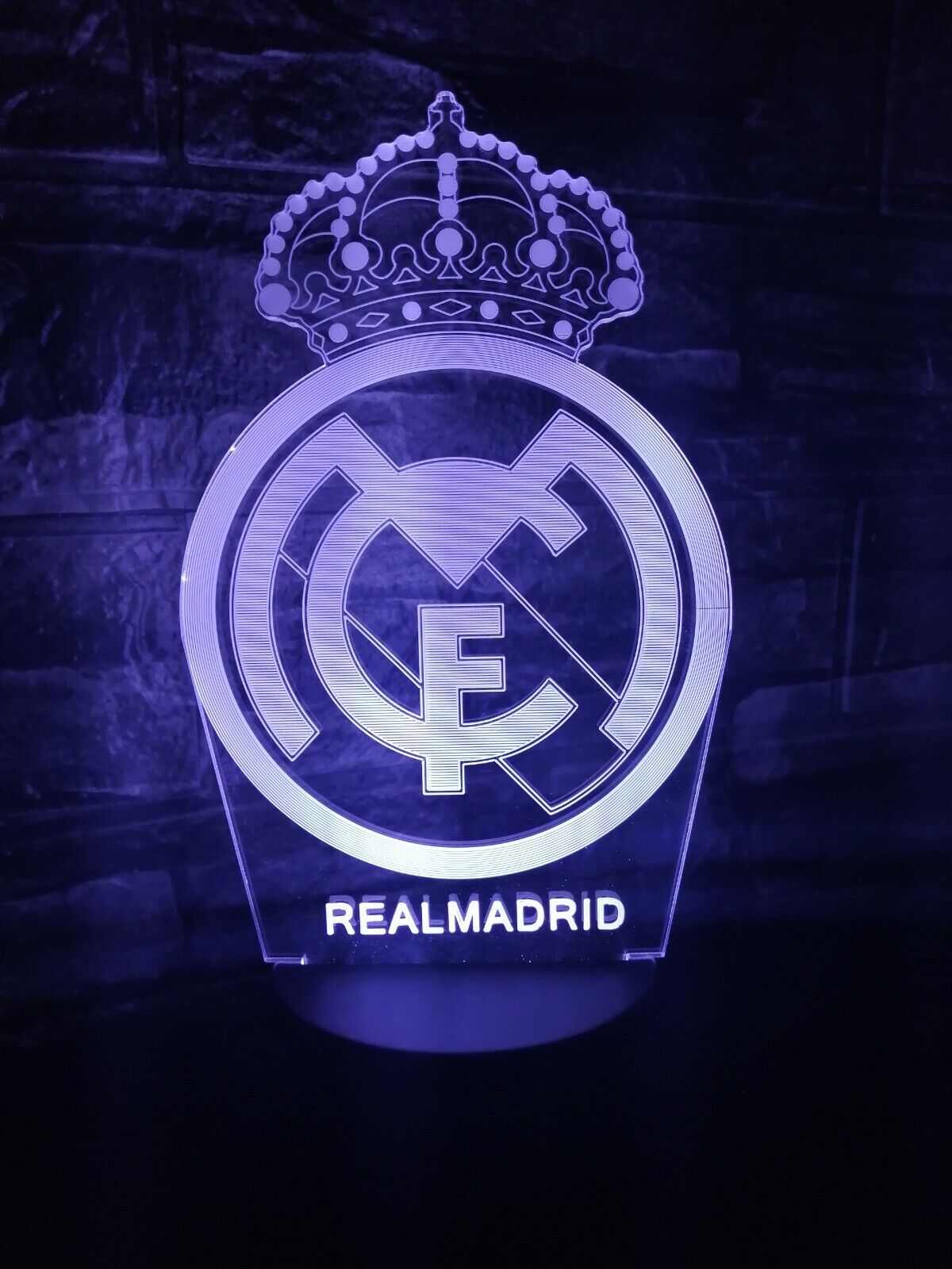 3D LED night lamp - REAL MADRID