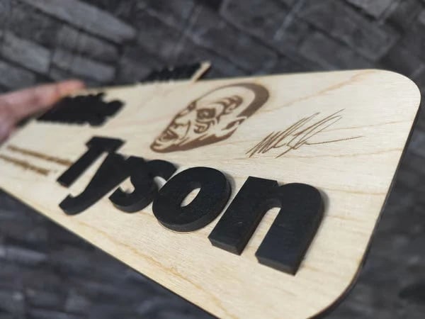 Personalised Mike Tyson plaque