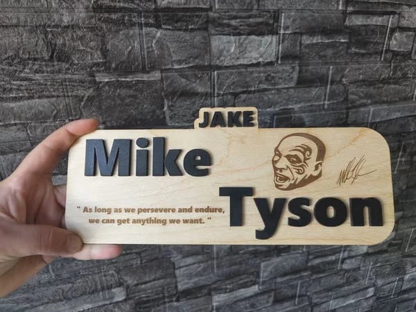Personalised Mike Tyson plaque