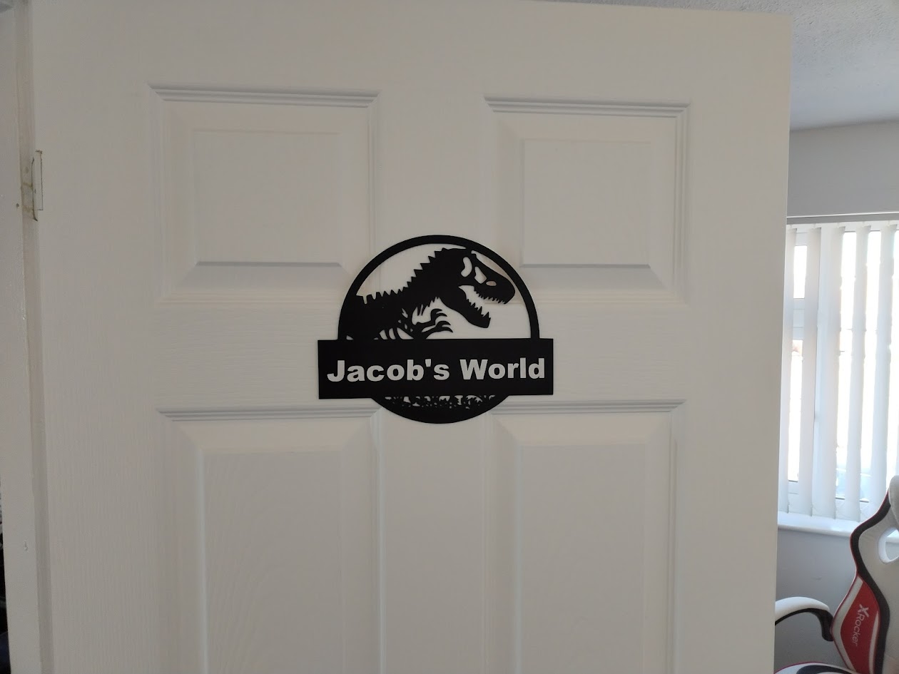 Room sign Jurassic Park