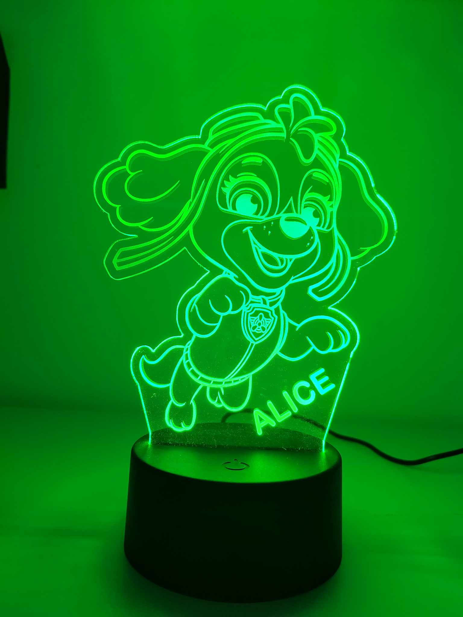 3D LED night lamp - Skye Paw Patrol