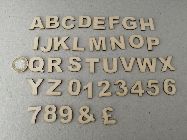 Wooden Letters and Numbers Set