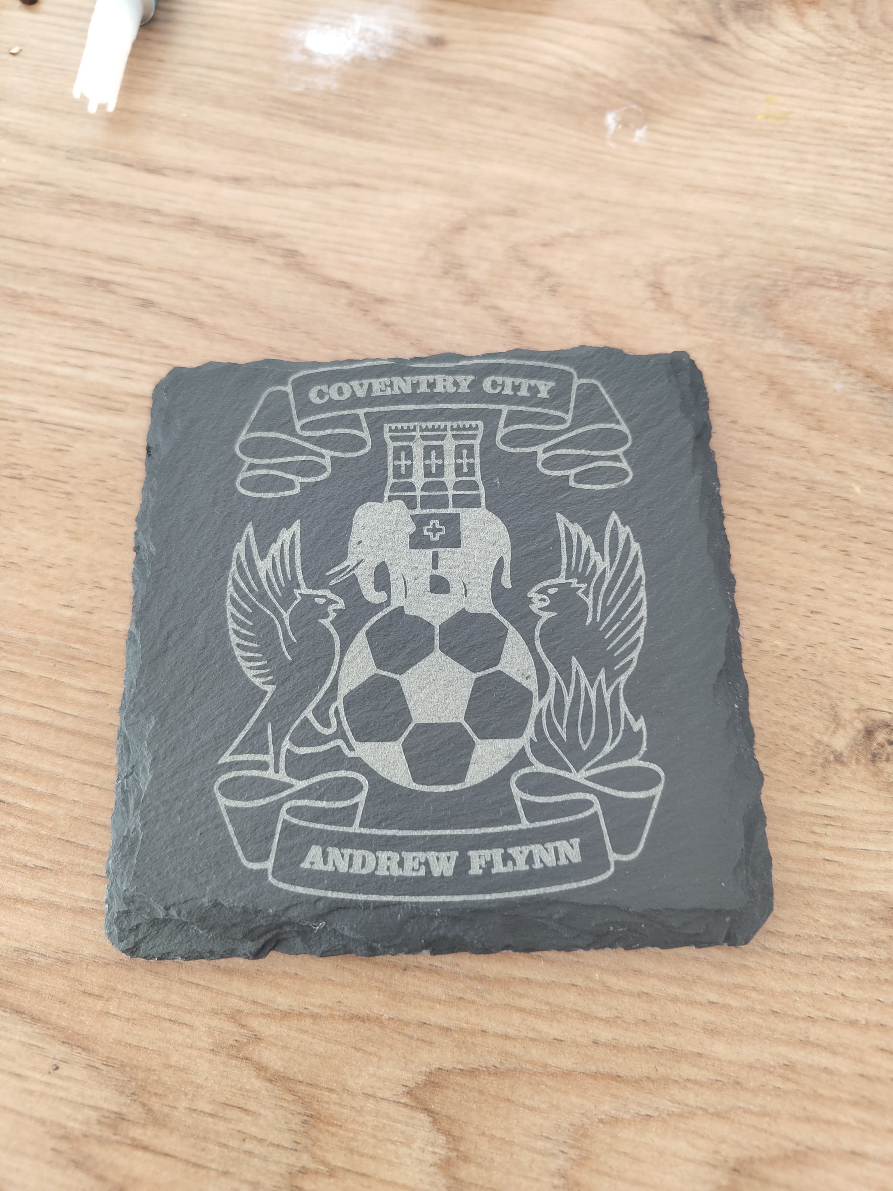 Personalised Engraved Slate Coaster