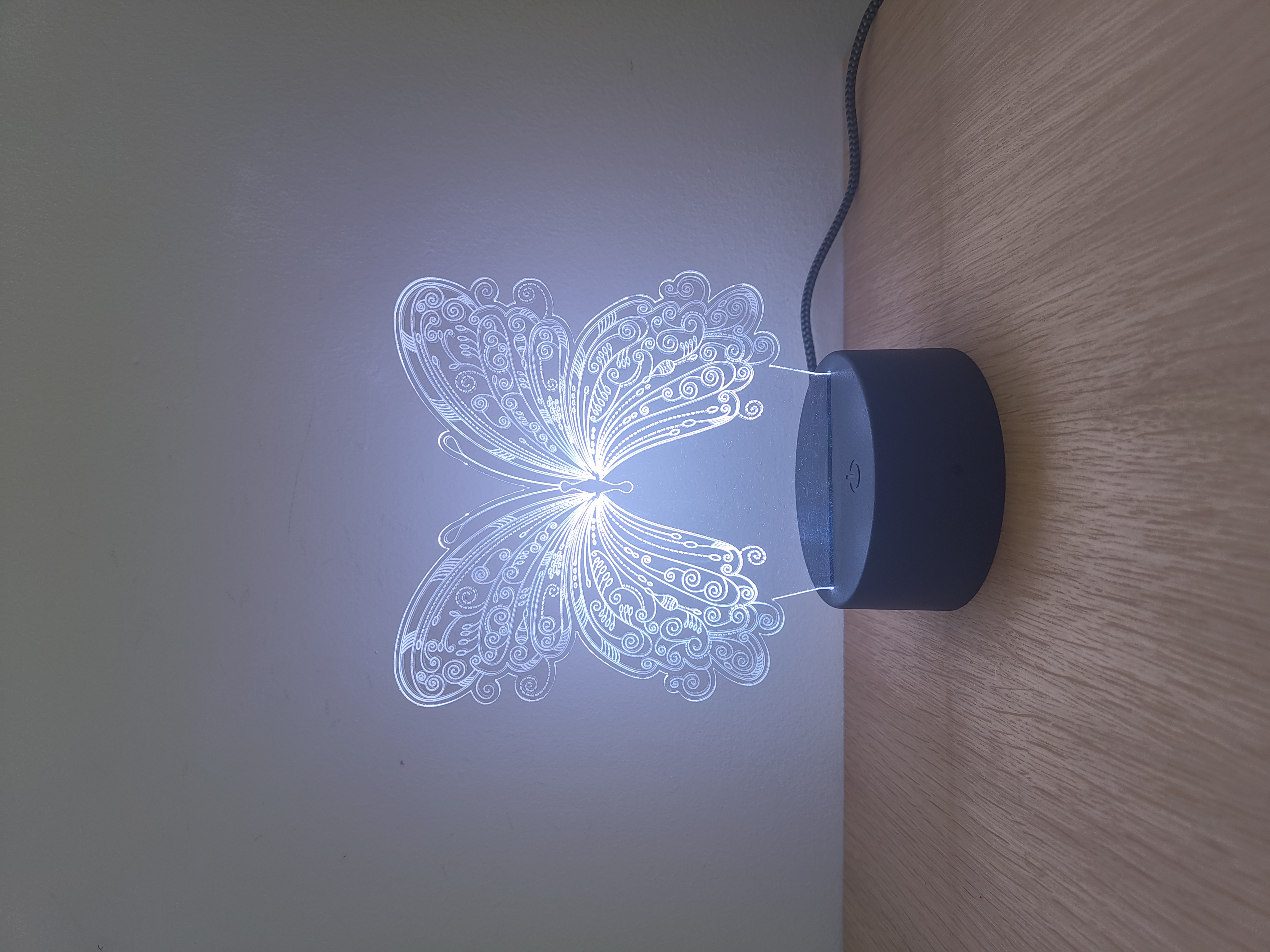 3D LED night lamp - Butterfly
