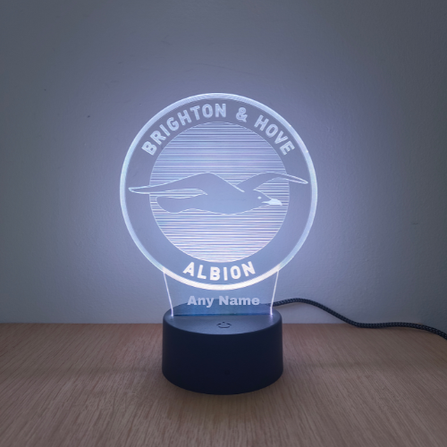 3D LED night lamp - Brighton & Hove Albion