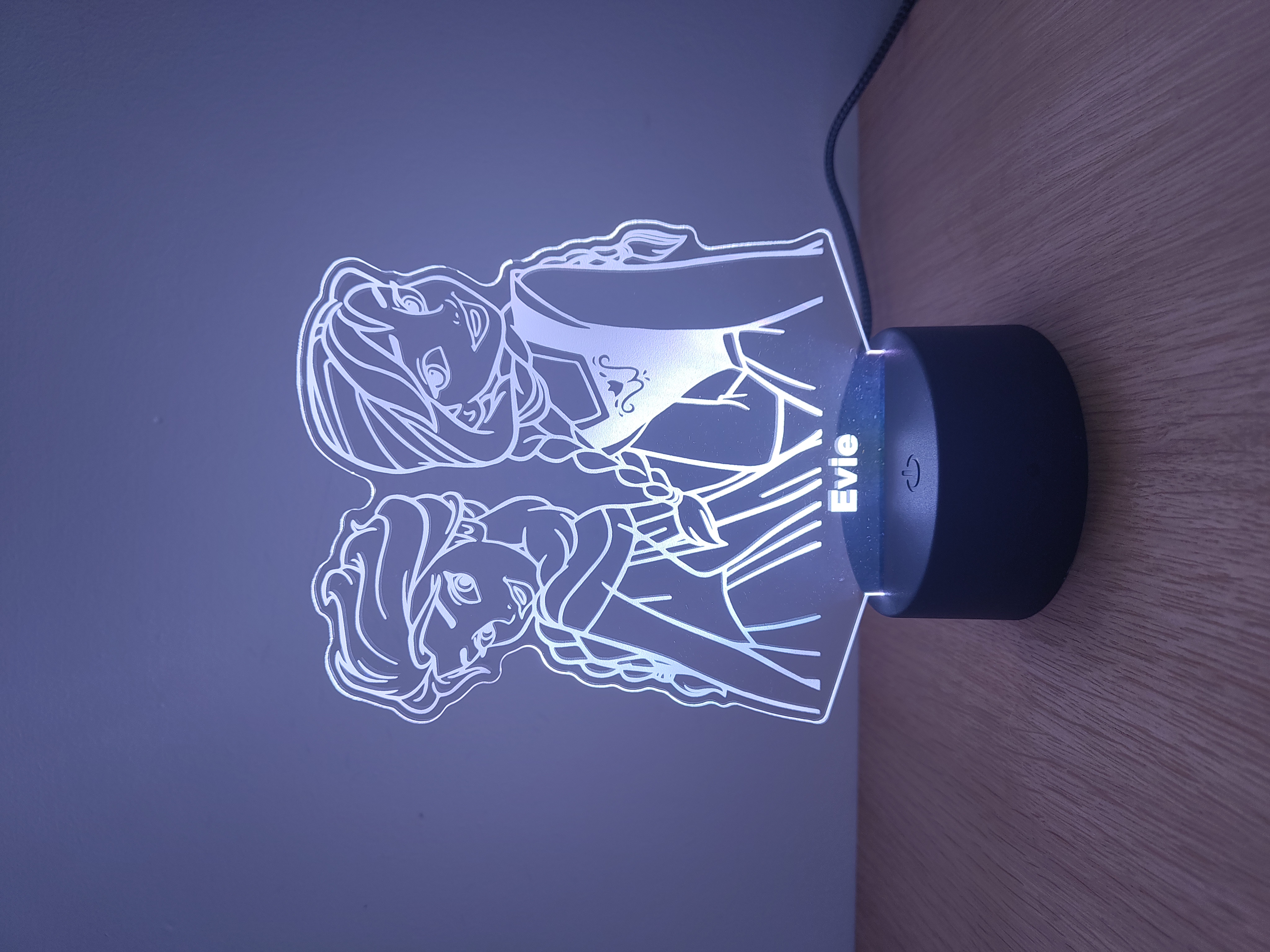3D LED night lamp - Frozen Elsa & Anna