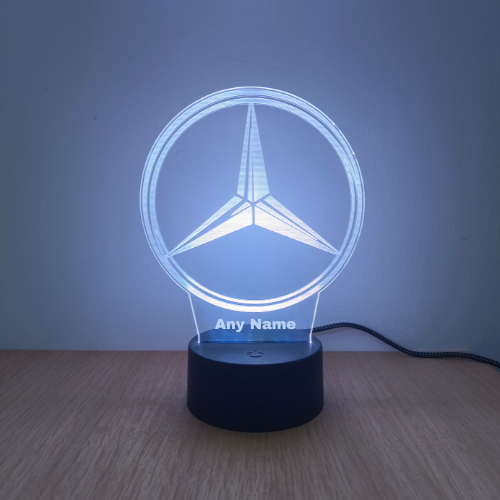 3D LED night lamp - MERCEDES BENZ