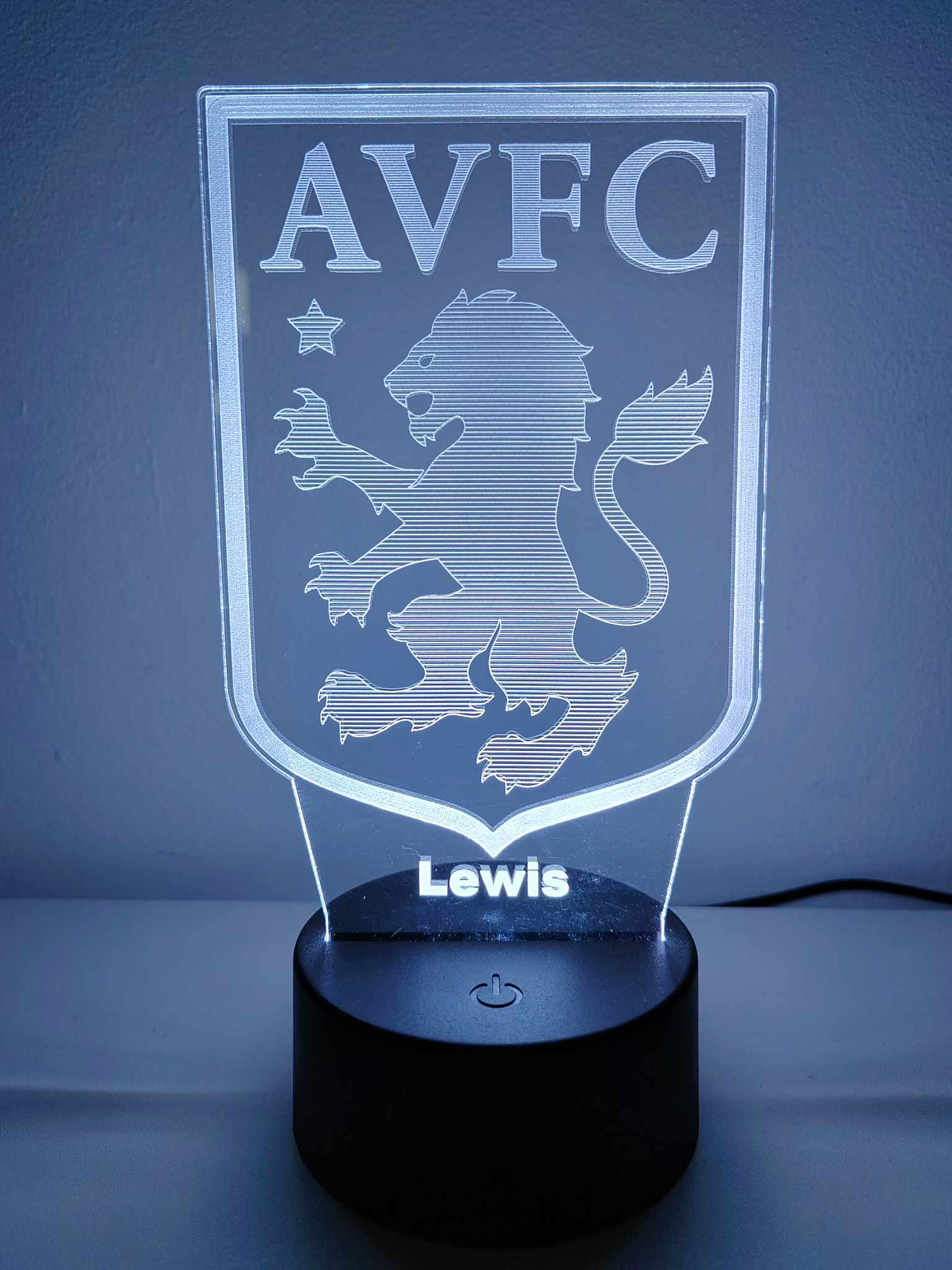 3D LED night lamp - Aston Villa