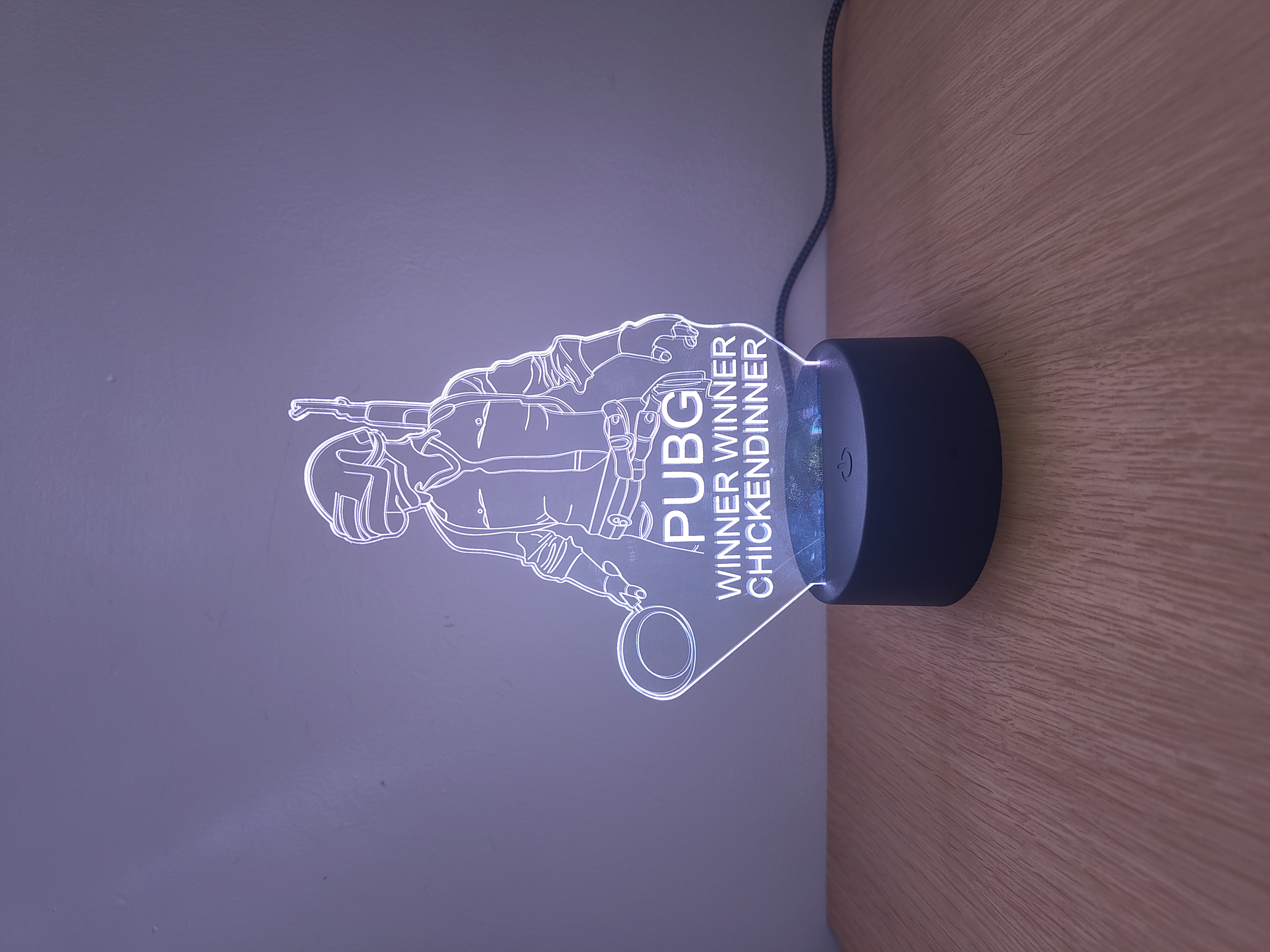 3D LED night lamp - PUBG