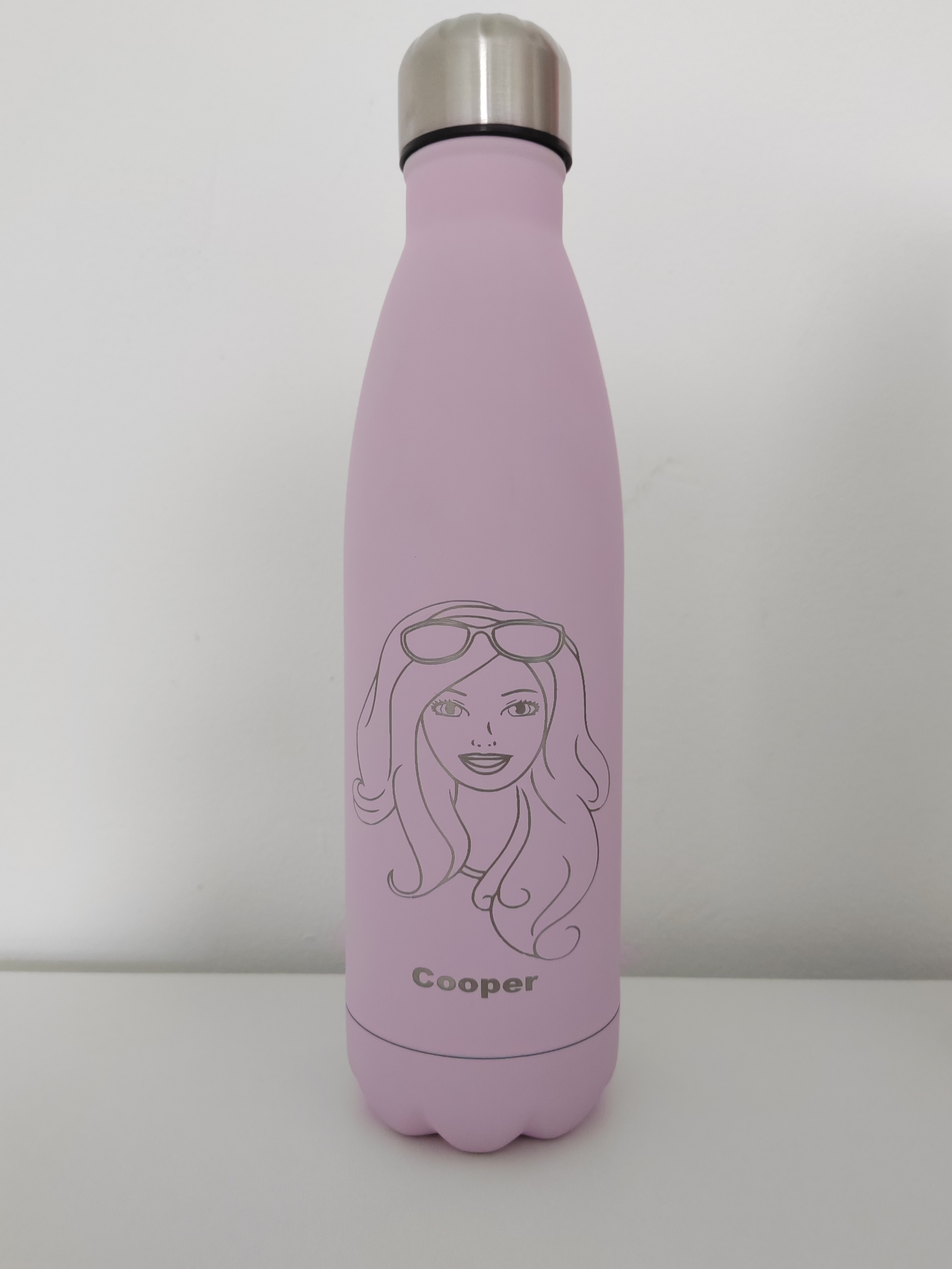 Stainless Steel Insulated Water Bottle - Barbie Design 
